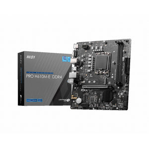 B-Ware MSI PRO H610M-E Mainboard mATX Intel H610 DDR4 3200MHz 4xSATA HDMI 7.1 Sound