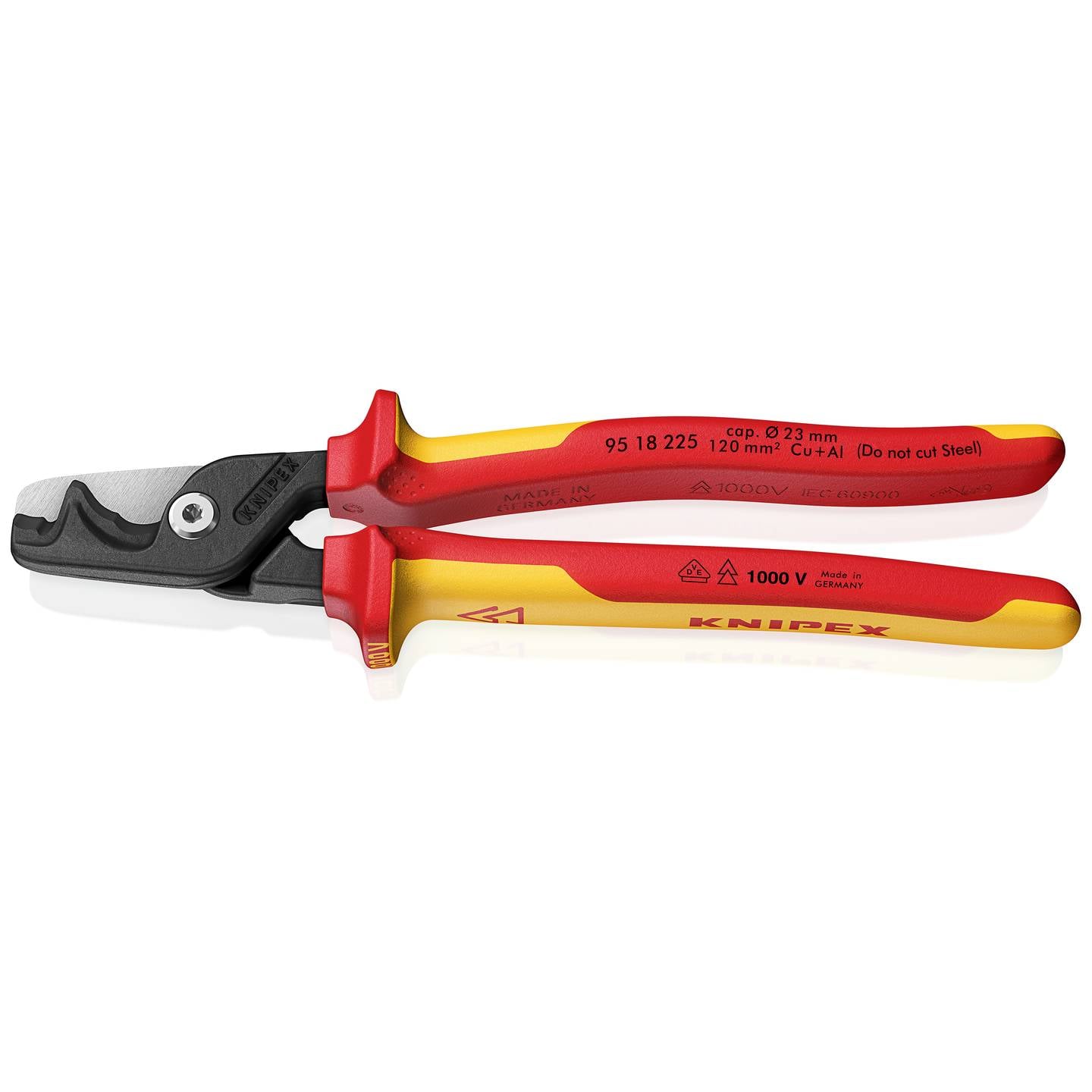 Knipex VDE StepCut XL 95 18 225 Kabelschere Schere Kabelschneider Werkzeug - 4003773089964