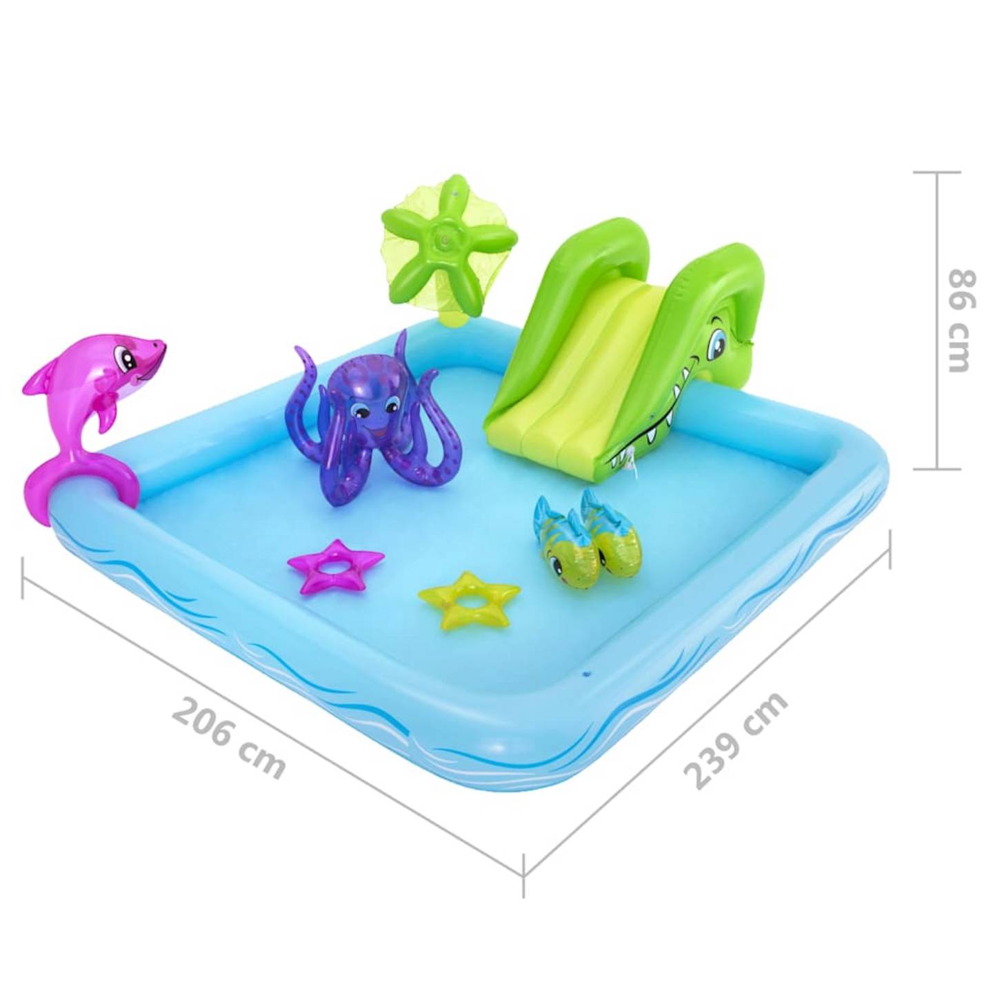 Bestway Wasser-Spielzentrum Fantastisches Aquarium 239x206x86cm für Kinder 308l - 6942138973686