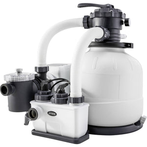 B-Ware Intex Sandfilteranlage 6000 l/h QX2100 Poolpumpe Wasserfilteranlage 550W 32.200l