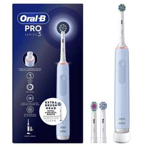 B-Ware Oral-B Elektrische Zahnbürste Rotierend Oszillierend PRO 3 3700 Akku Blau 3