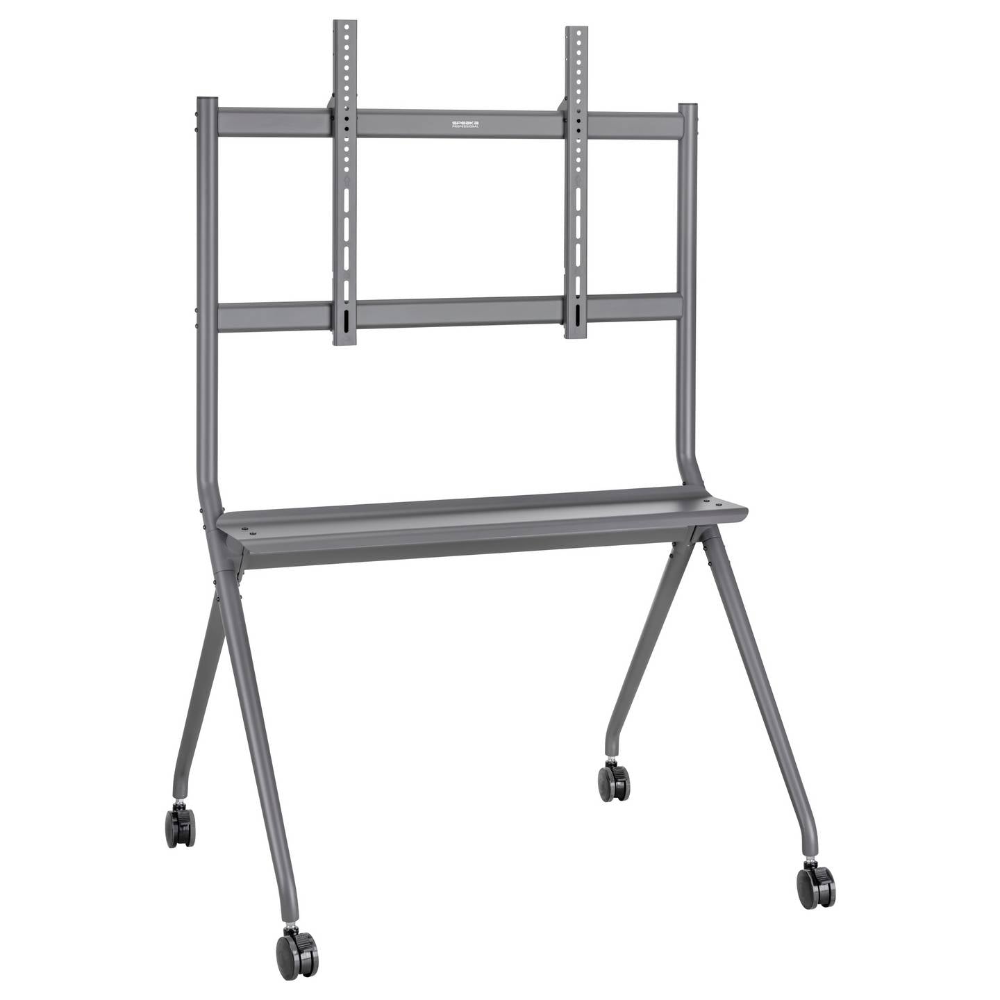 SpeaKa Professional TV Rollwagen Bodenständer TV Wagen höhenverstellbar grau - 4064161393346