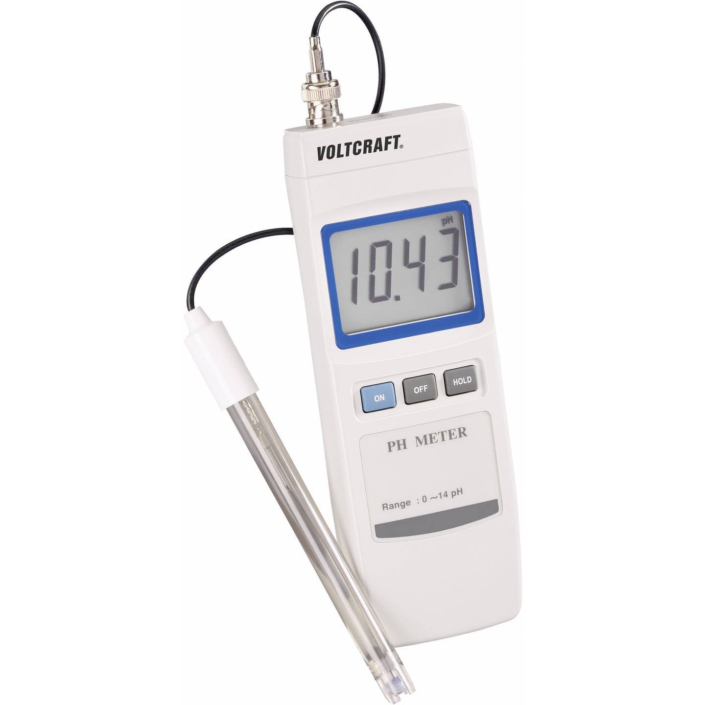 Voltcraft pH-Messgerät PH-100 ATC digital Wasserqualitätsmessgerät 0-14 pH 0.2 - 4016138523232