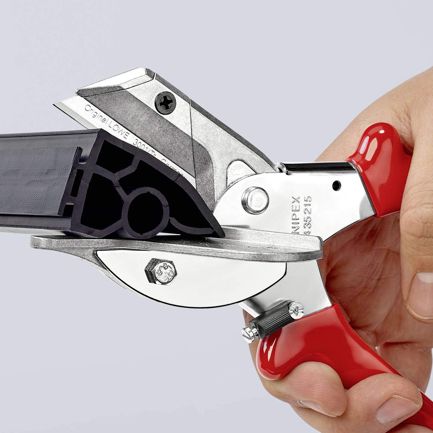 Knipex Gehrungsschere Kunststoffschneider Schere Gummiprofile 215mm 400g - 4003773046974
