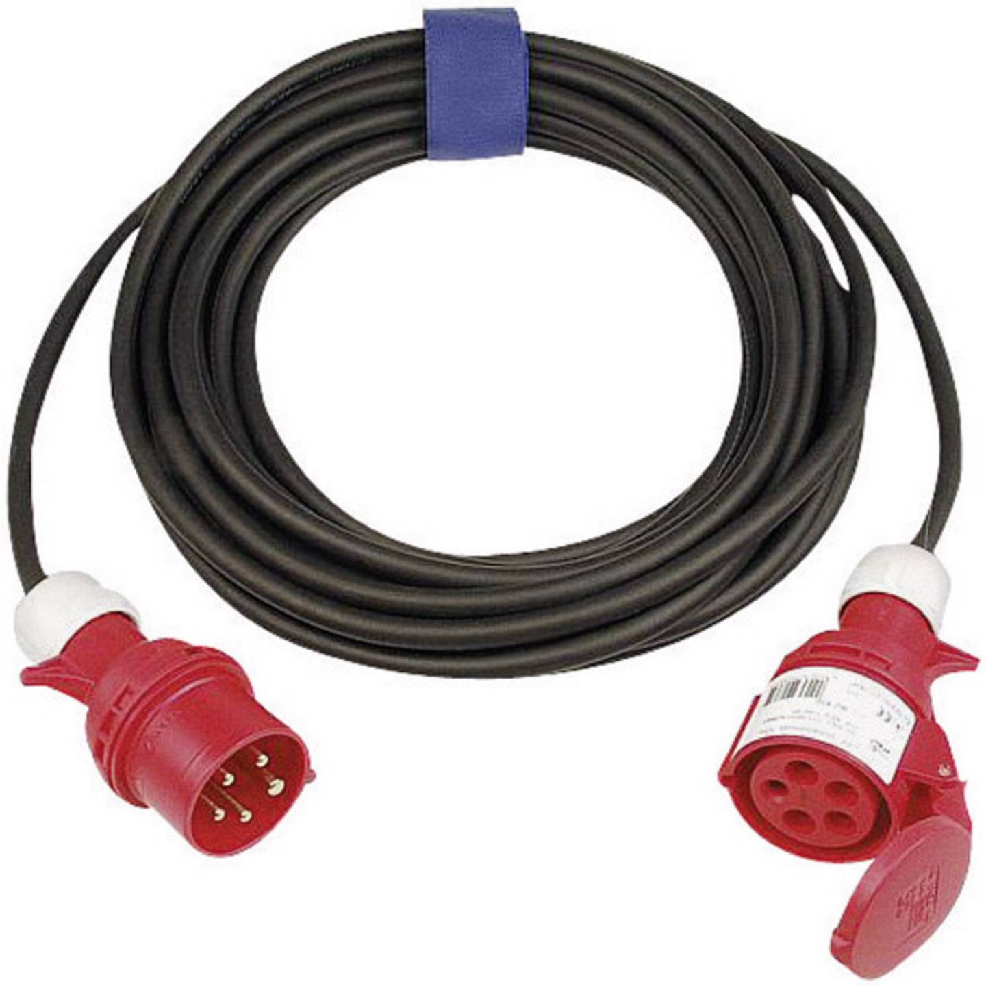 Sirox Strom Verlängerungskabel 16A CEE-Stecker 25m H07RN-F 5G 2,5mm² schwarz - 4028232009147