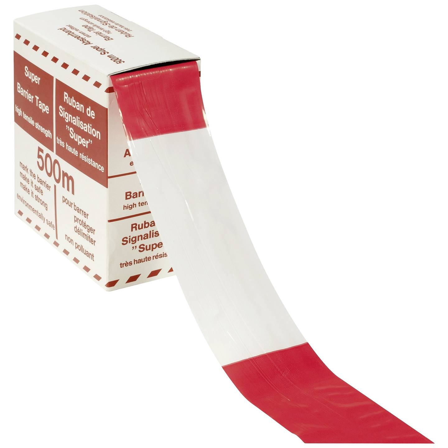 KWB Absperrband rot-weiß 500m Sicherheitsband 80mm Handlauf Absperrung 80mm - 4009319518554