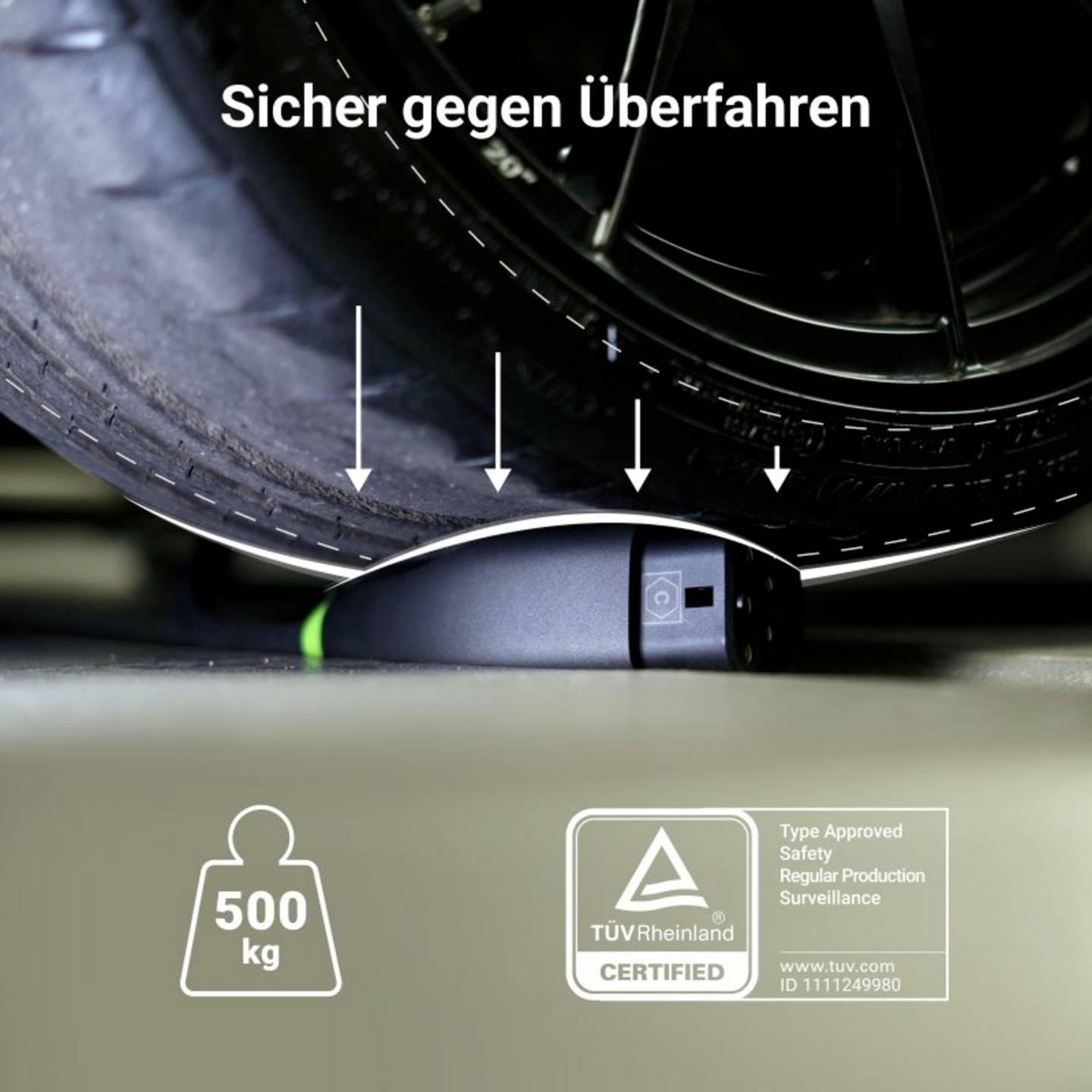 Green Cell eMobility Ladekabel GC Snap Typ 2 5m wasserdicht 16A IP54 11kW - 5904326370357