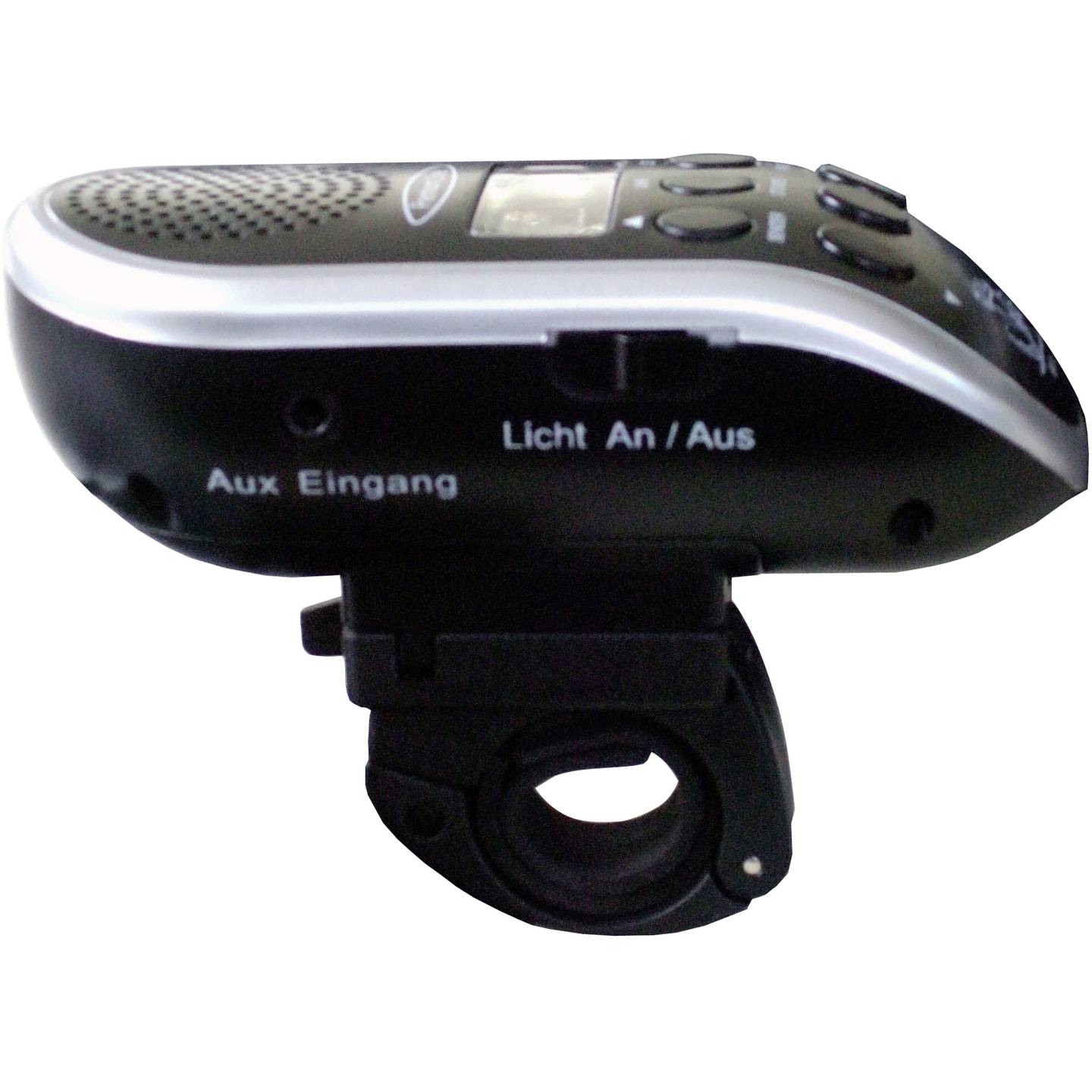 Security Plus Fahrradradio Schwarz Silber MP3 Radio mit - 4016232069988