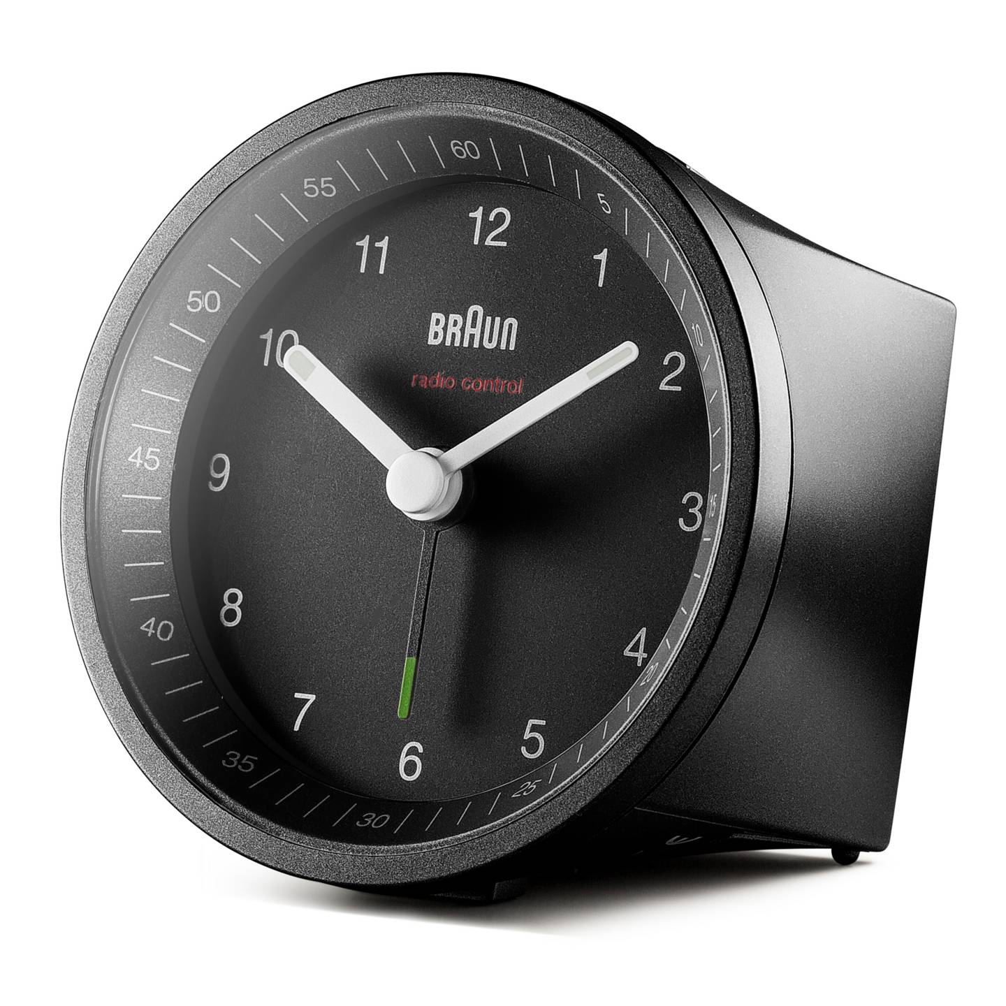 Braun Funkwecker Quarzwecker analog DCF77 Akku schwarz gelb 1 Alarmzeit - 4007218670090