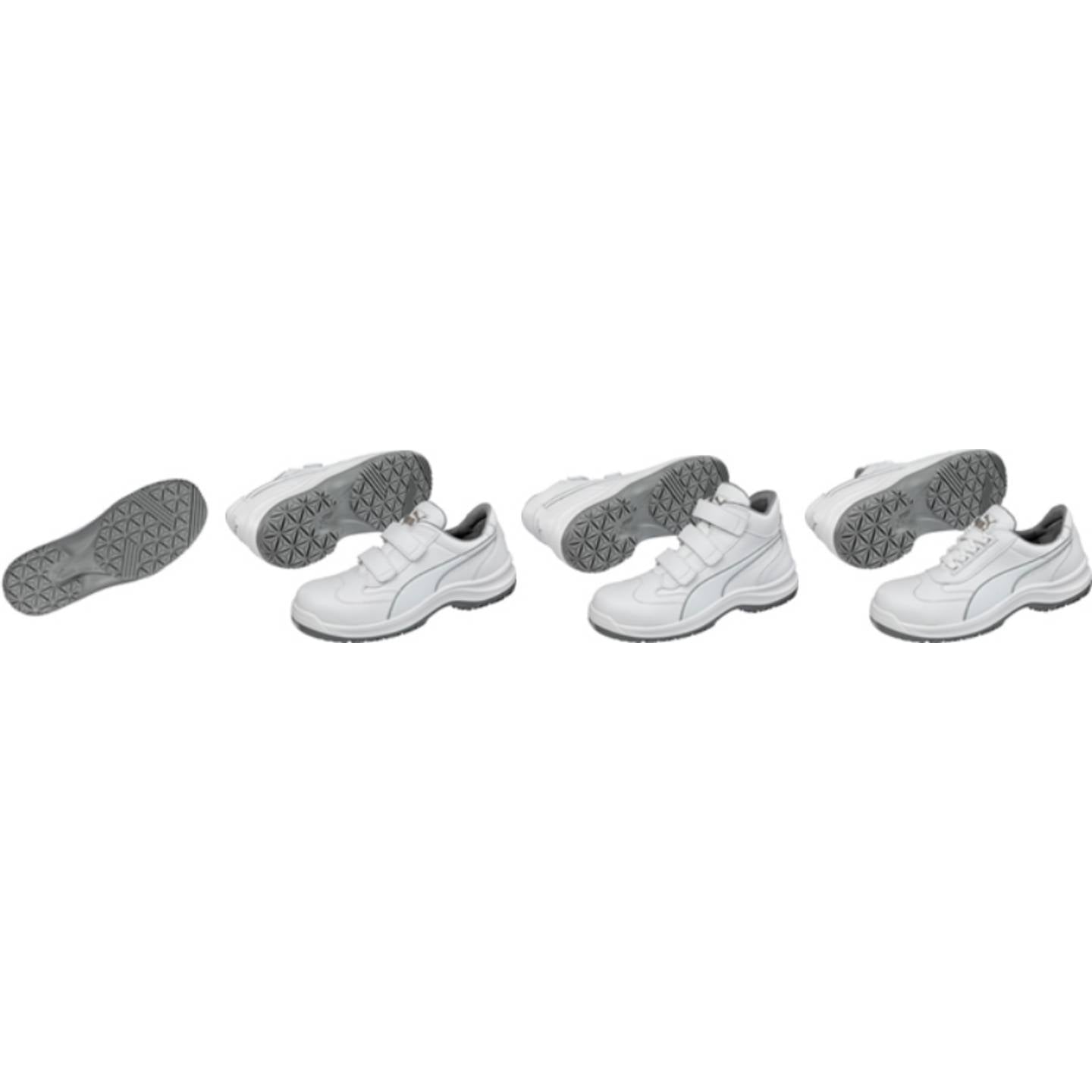 Puma Sicherheitsschuh CLARITY LOW S2 SRC Größe 41 dämpfend antistatisch weiß - 4051428040952