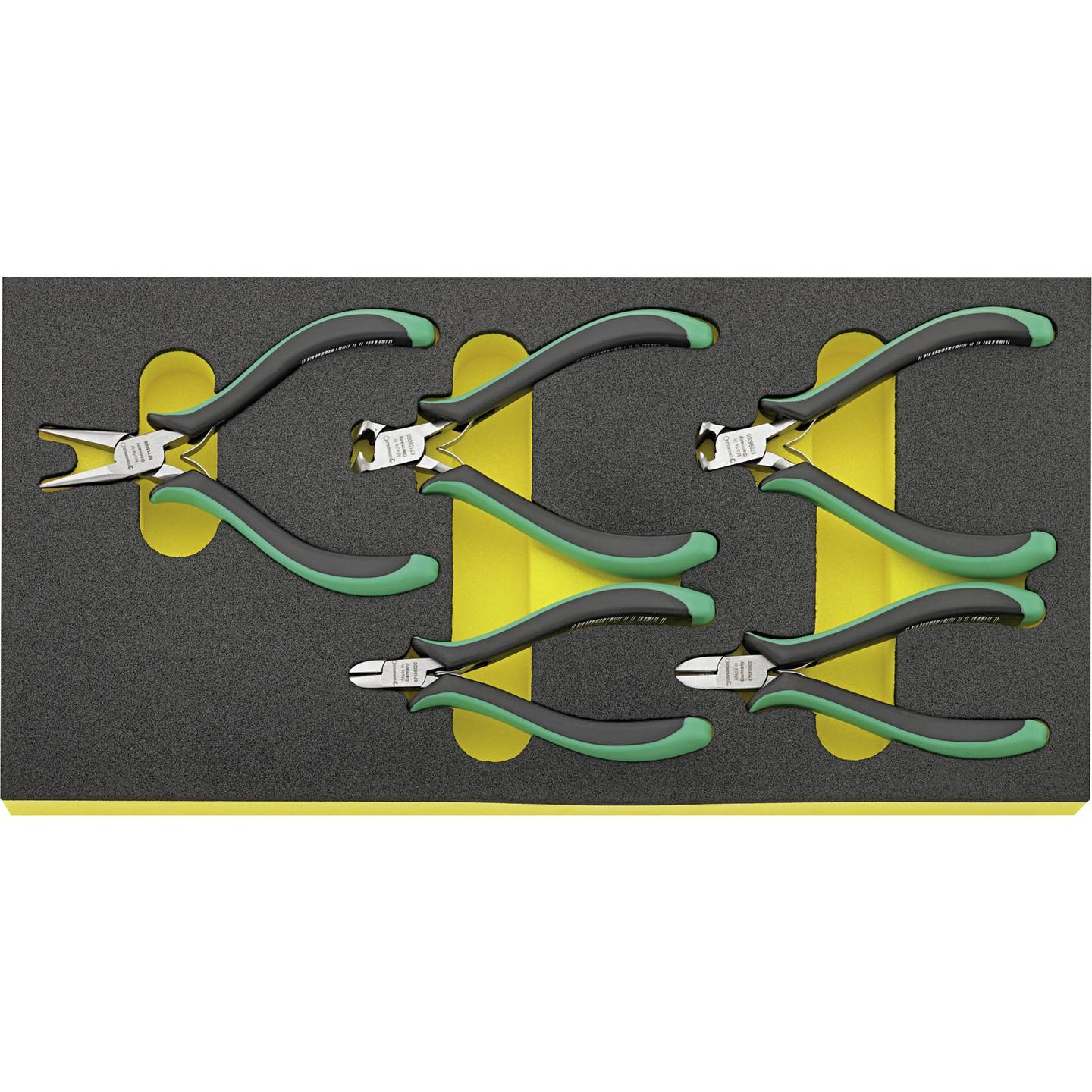 Stahlwille Zangen-Set Elektriker 5-teilig Kombizange Gripzange 480g Werkzeugset - 4018754340057