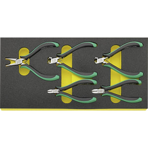 B-Ware Stahlwille Zangen-Set Elektriker 5-teilig Kombizange Gripzange 480g Werkzeugset