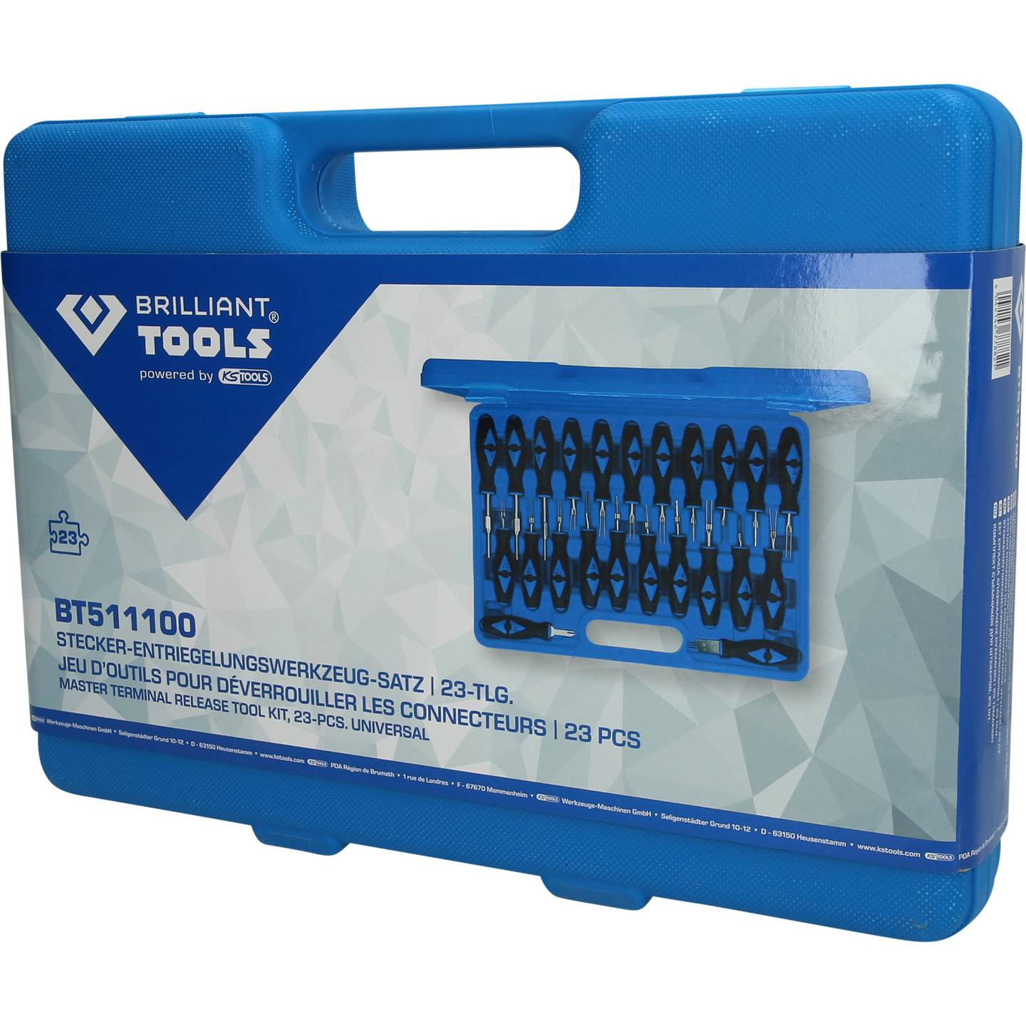 Brilliant Tools Stecker-Entriegelungswerkzeug-Satz, 23-tlg BT511100 Werkzeugsatz - 4042146778821