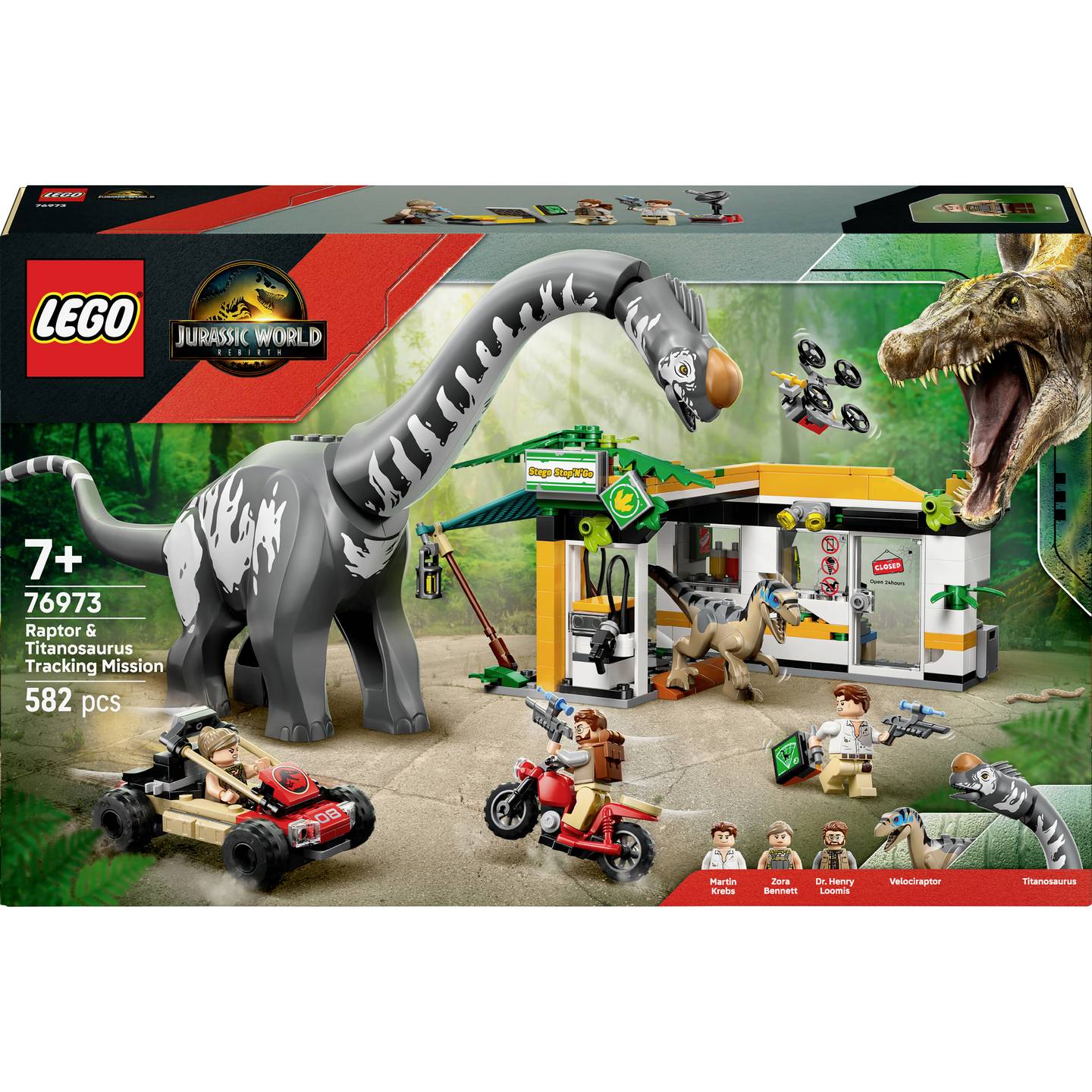 LEGO Jurassic World Bauset Spielset Dinosaurier Raptor Titanosaurus Abenteuer - 5702017812786