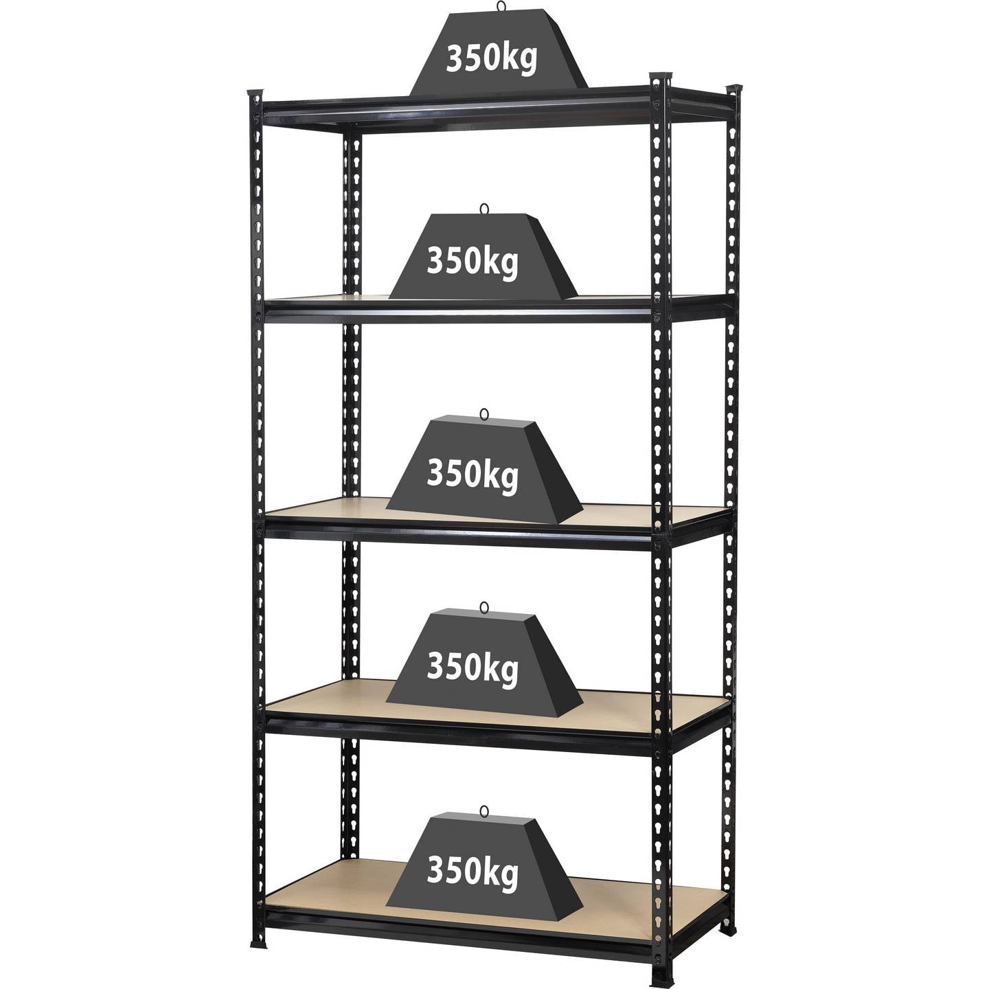 Toolcraft Schwerlastregal 350kg Lagerregal Kellerregal Steckregal Werkstattregal - 4016139166711