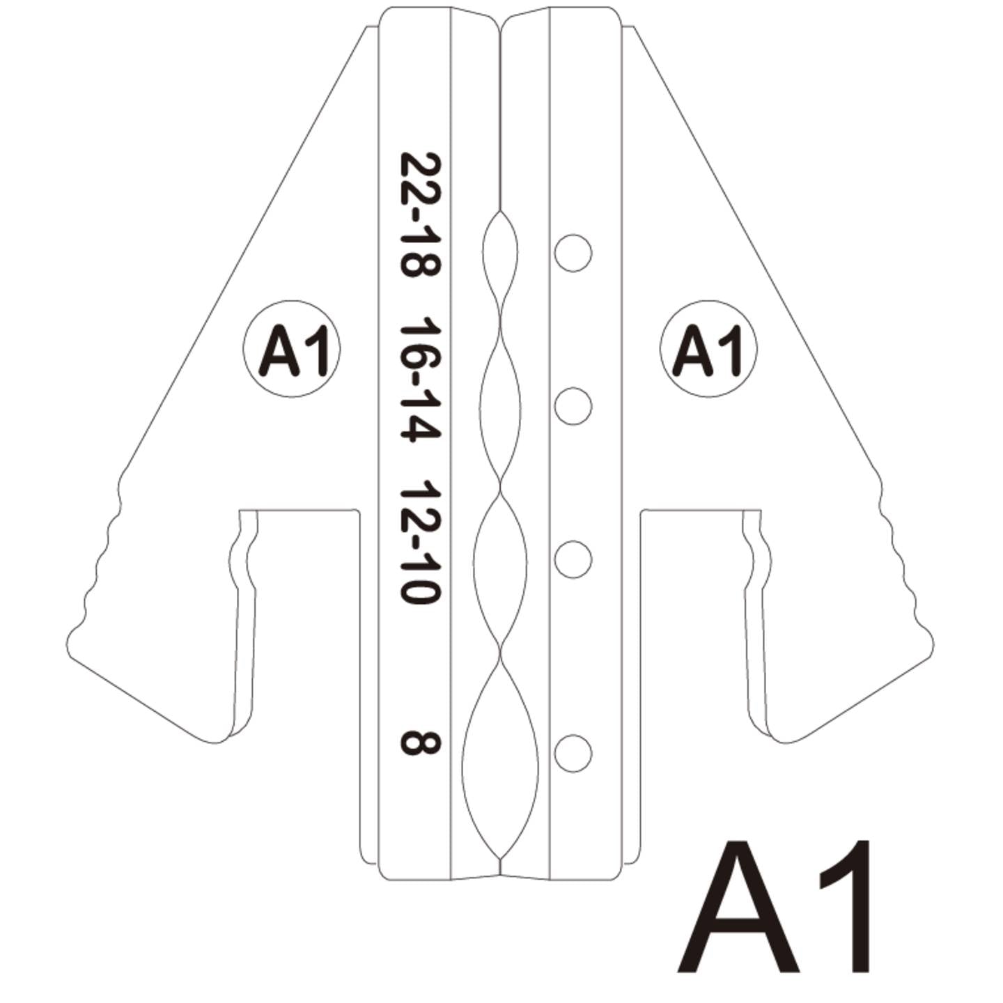 TOOLCRAFT Crimpstempel Schrumpfschlauchverbinder PZ-500 Quetschbereich 0.5-10mm² - 4016139068329