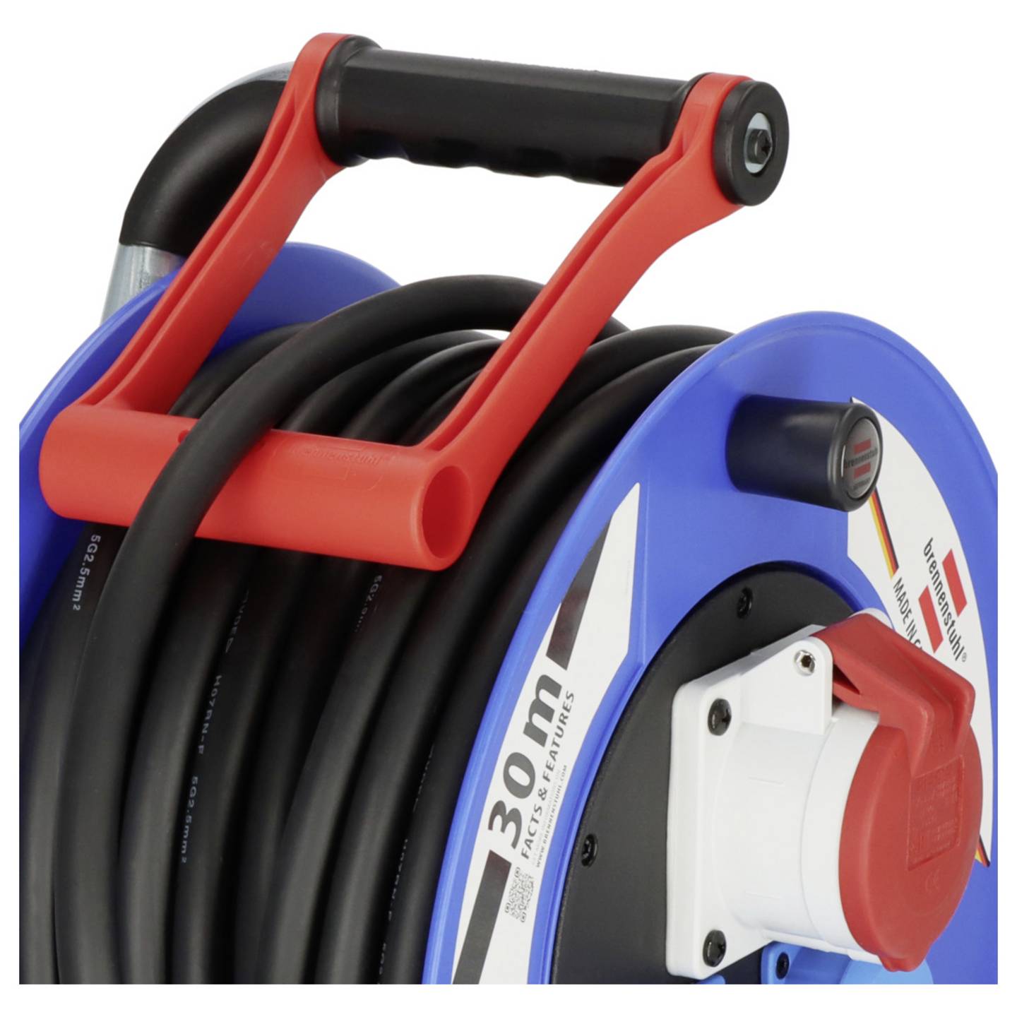 Brennenstuhl Garant CEE1 Kabeltrommel IP44 30m 320 mm Schutzkontakt-Steckdosen - 4007123054787