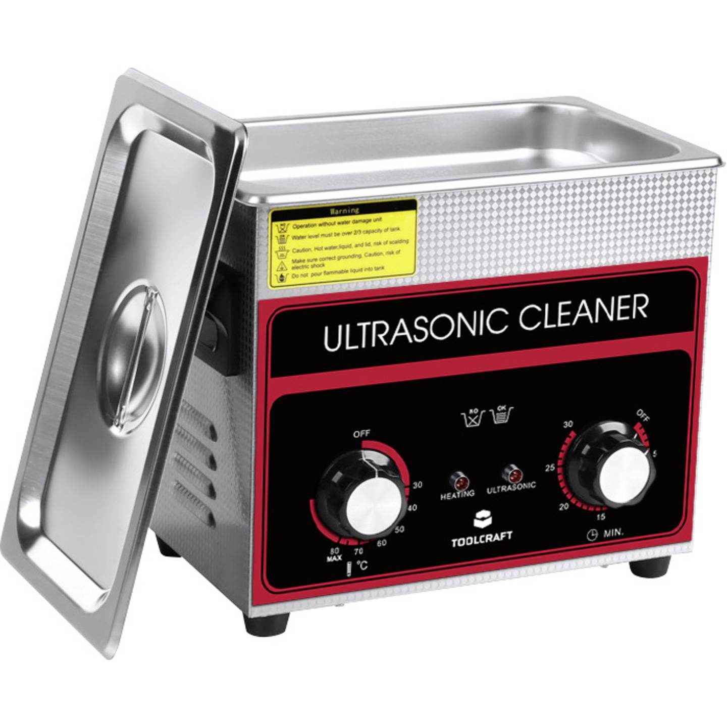 Toolcraft Ultraschallreiniger USC-320 Edelstahl Schmuckreiniger 3,2l 280W - 4064161302133