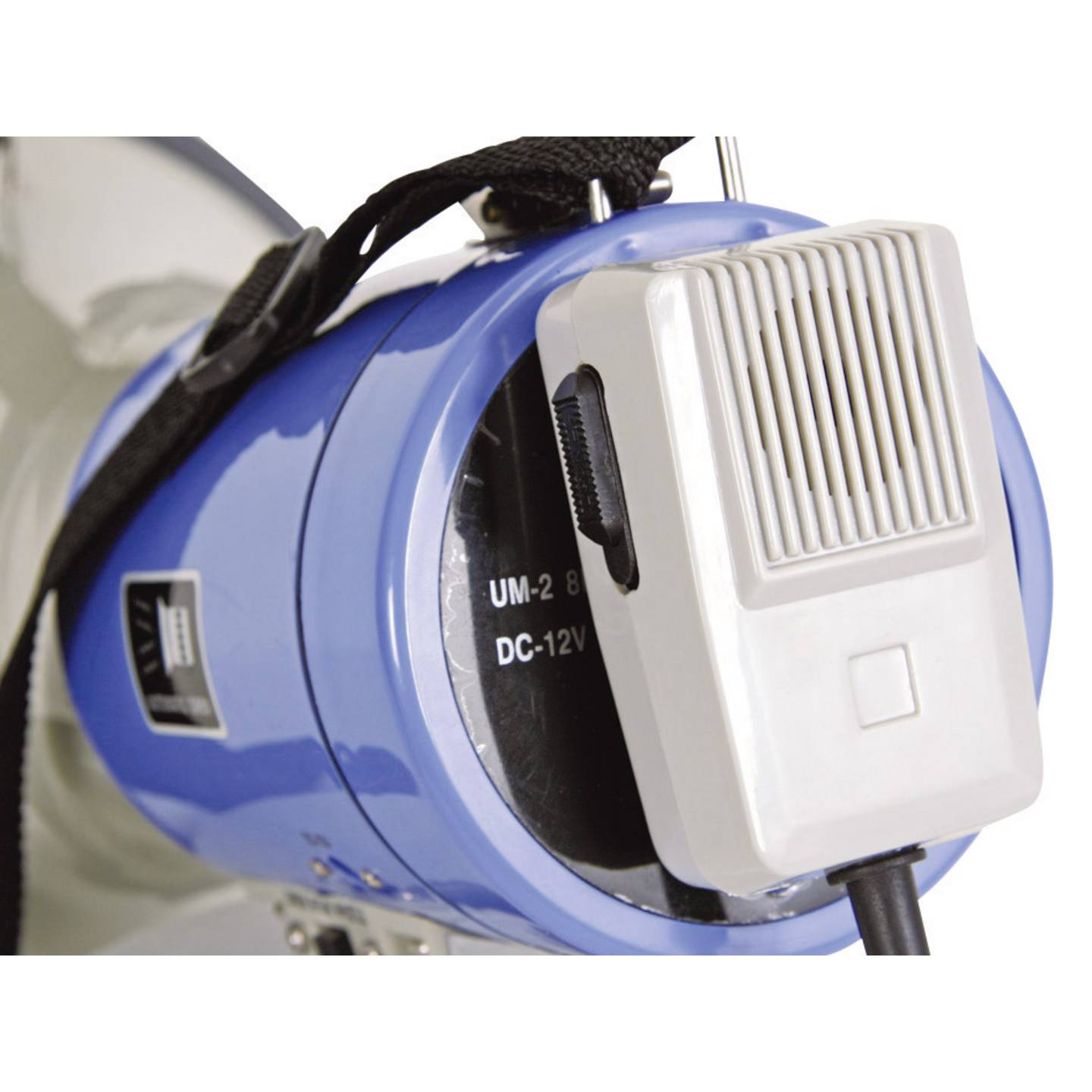Velleman Megaphon 25W mit Sirene abnehmbares Mikrofon Lautstärkenregelung 230mm - 5410329411381