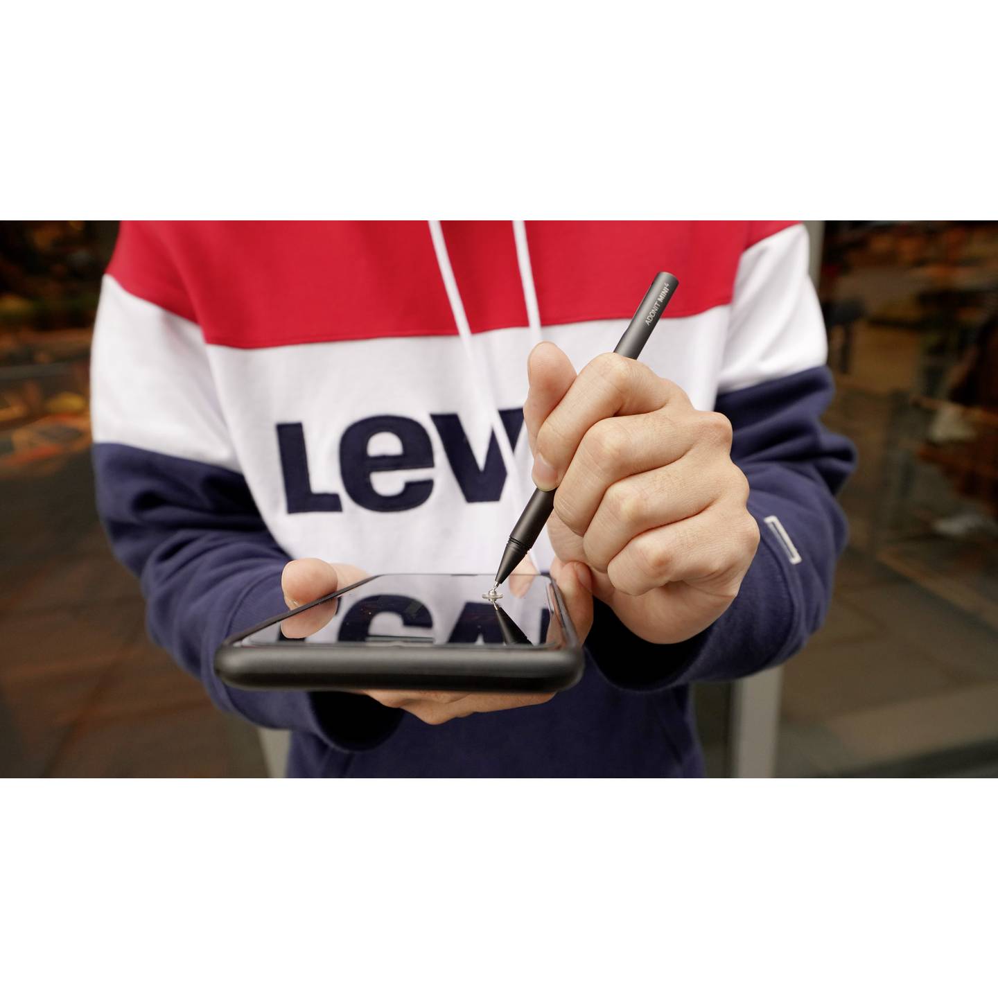 Adonit Touchpen Mini 4 Dunkelgrau Stylus für Apple iPhone 16 Geräte mit Display - 0847663022822