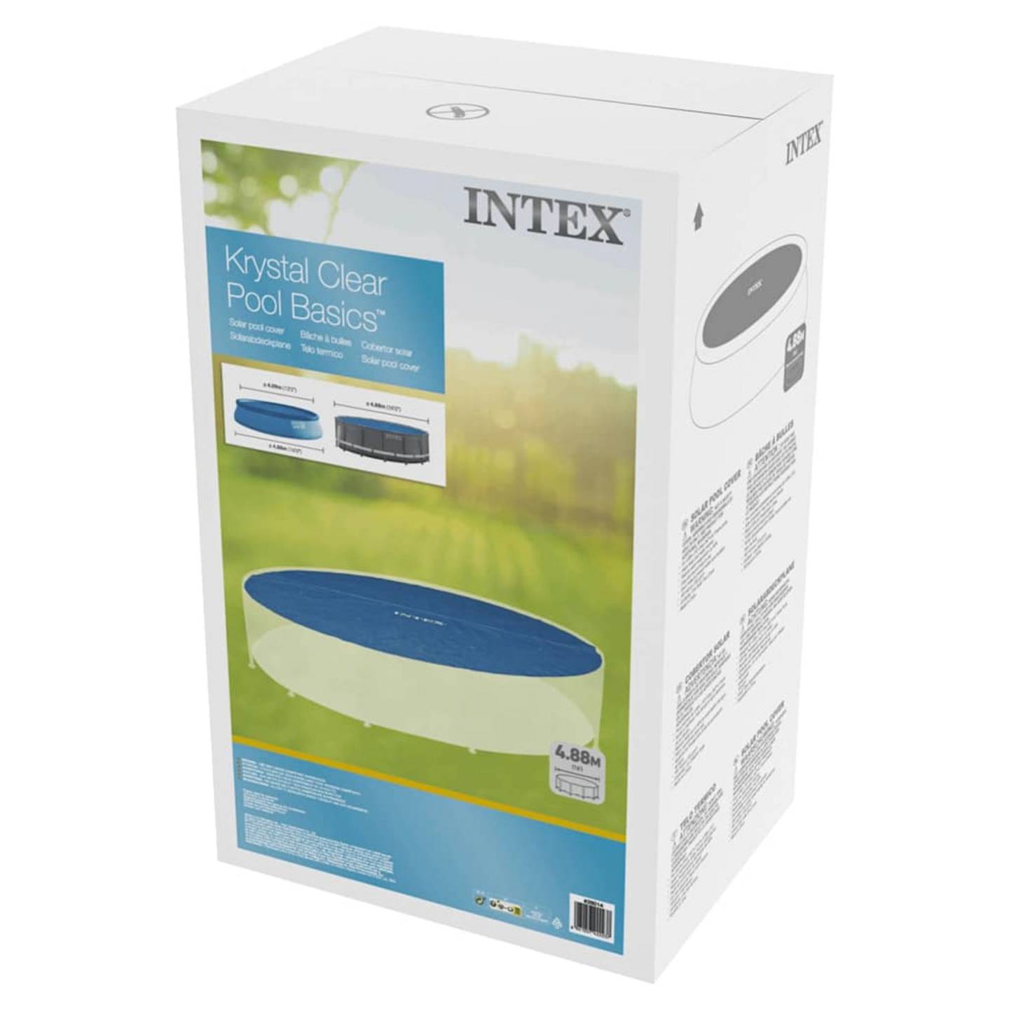 Intex Poolabdeckung Solarfolie 4,88m Schutzabdeckung für runde Pools 4,88 m ⌀ - 6941057422237