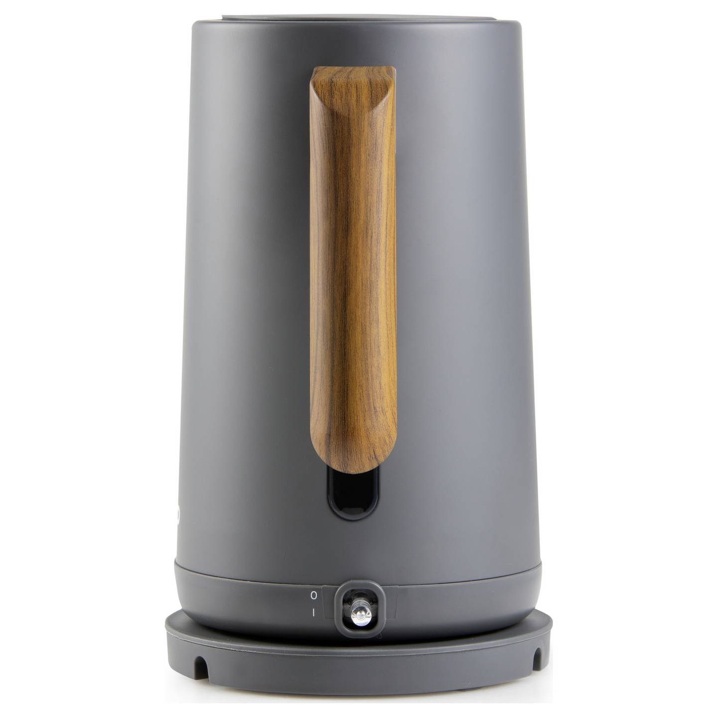 DOMO Wasserkocher Teekocher 1,7l 2200W Kocher mit Sichtfenster grau Holzoptik - 5411397164995