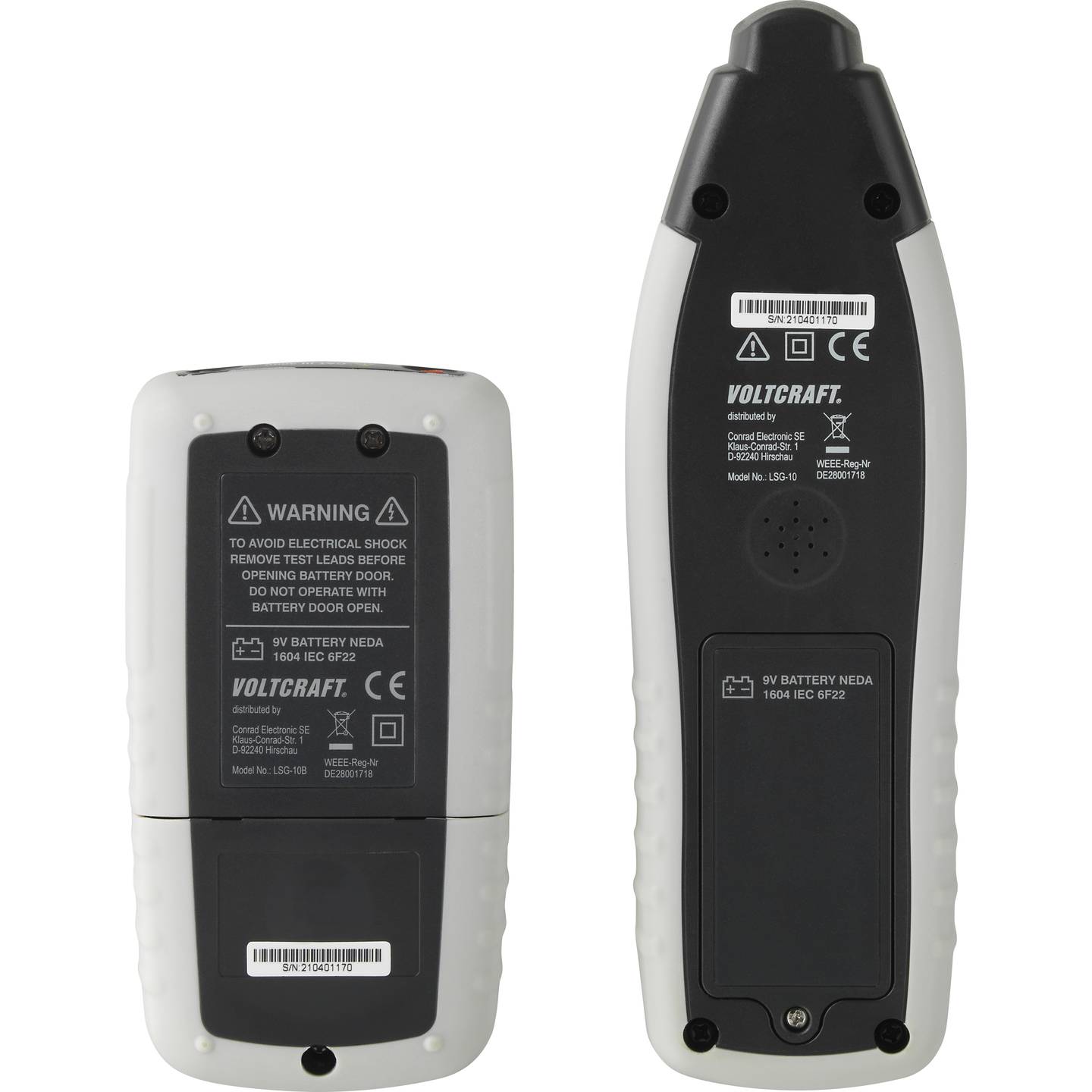 Voltcraft Leitungssucher LSG-10 Kabelsuchgerät mit digitaler Anzeige und Signal - 4016138628869