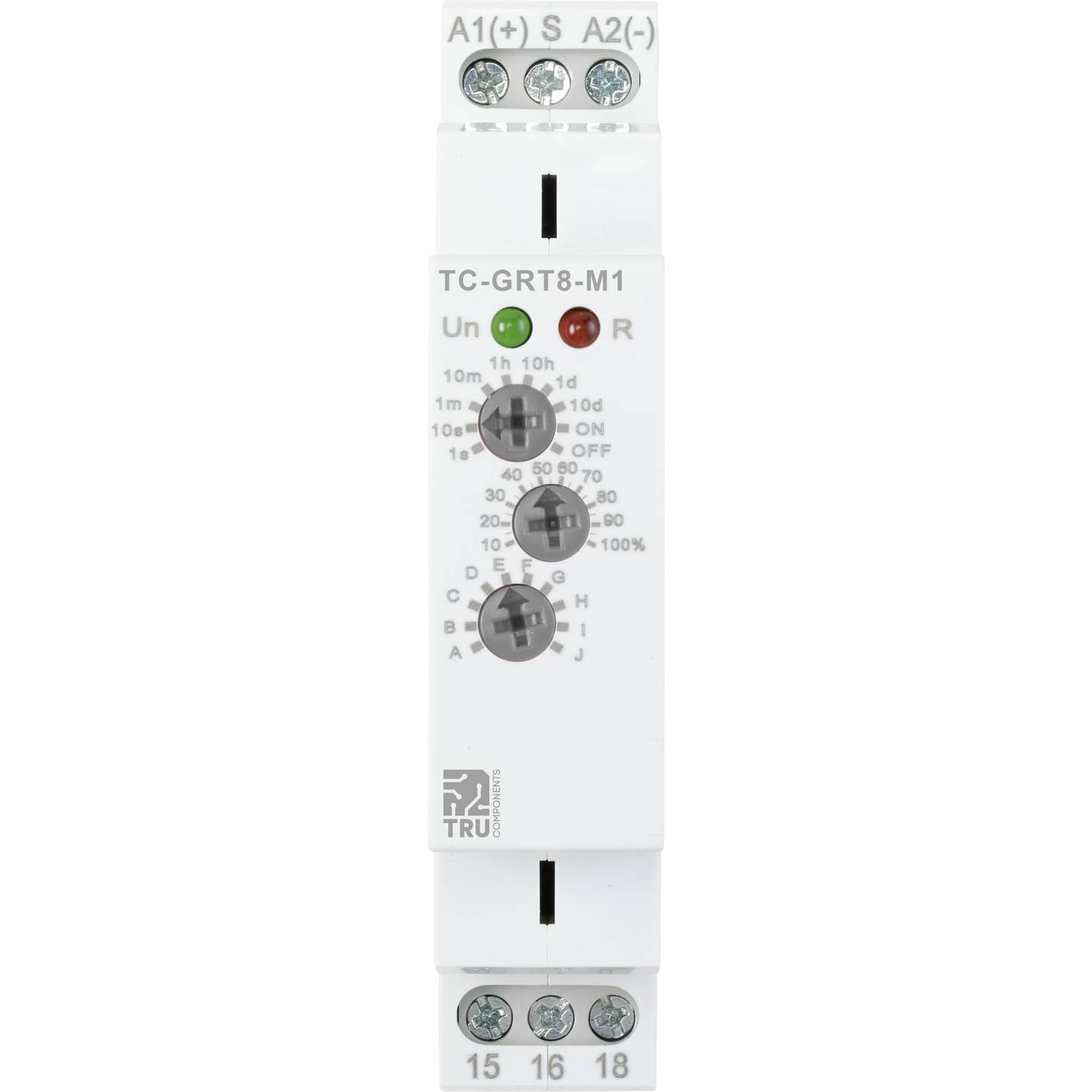 Tru Components Zeitrelais TC-9963308 Multifunktional 12-240V 1 Wechsler 4000W - 4064161200231