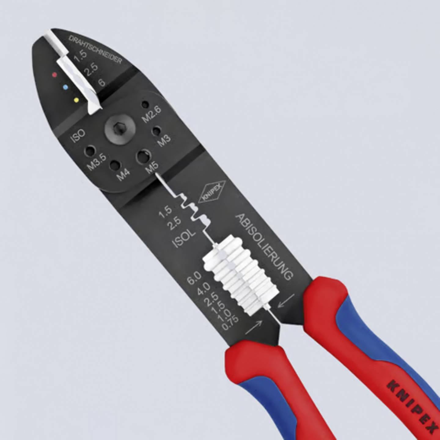 Knipex Crimpzange Isolierte Kabelschuhe Steckverbinder 0.75 bis 6 mm² Zange - 4003773070726