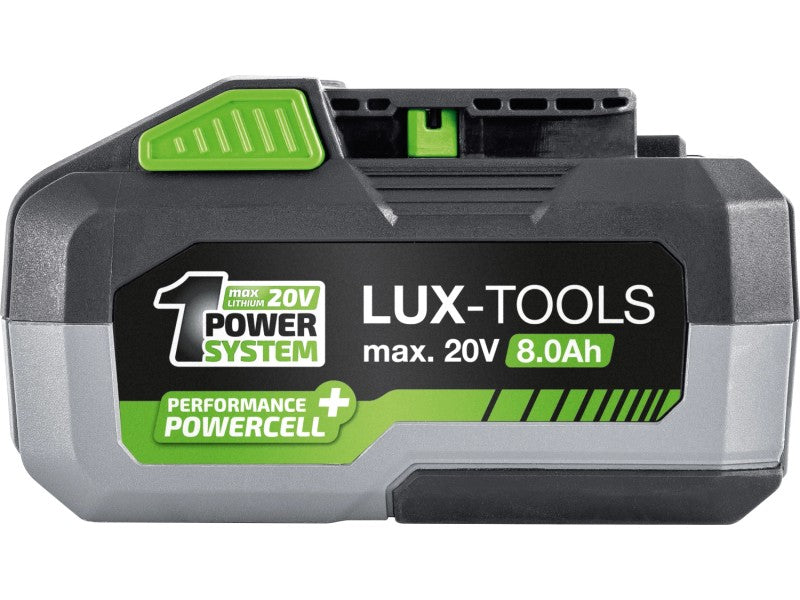 LUX-TOOLS Akku AK-20/8.0 20V 8Ah PowerSystem Akku für Elektrowerkzeuge - 4007871963195