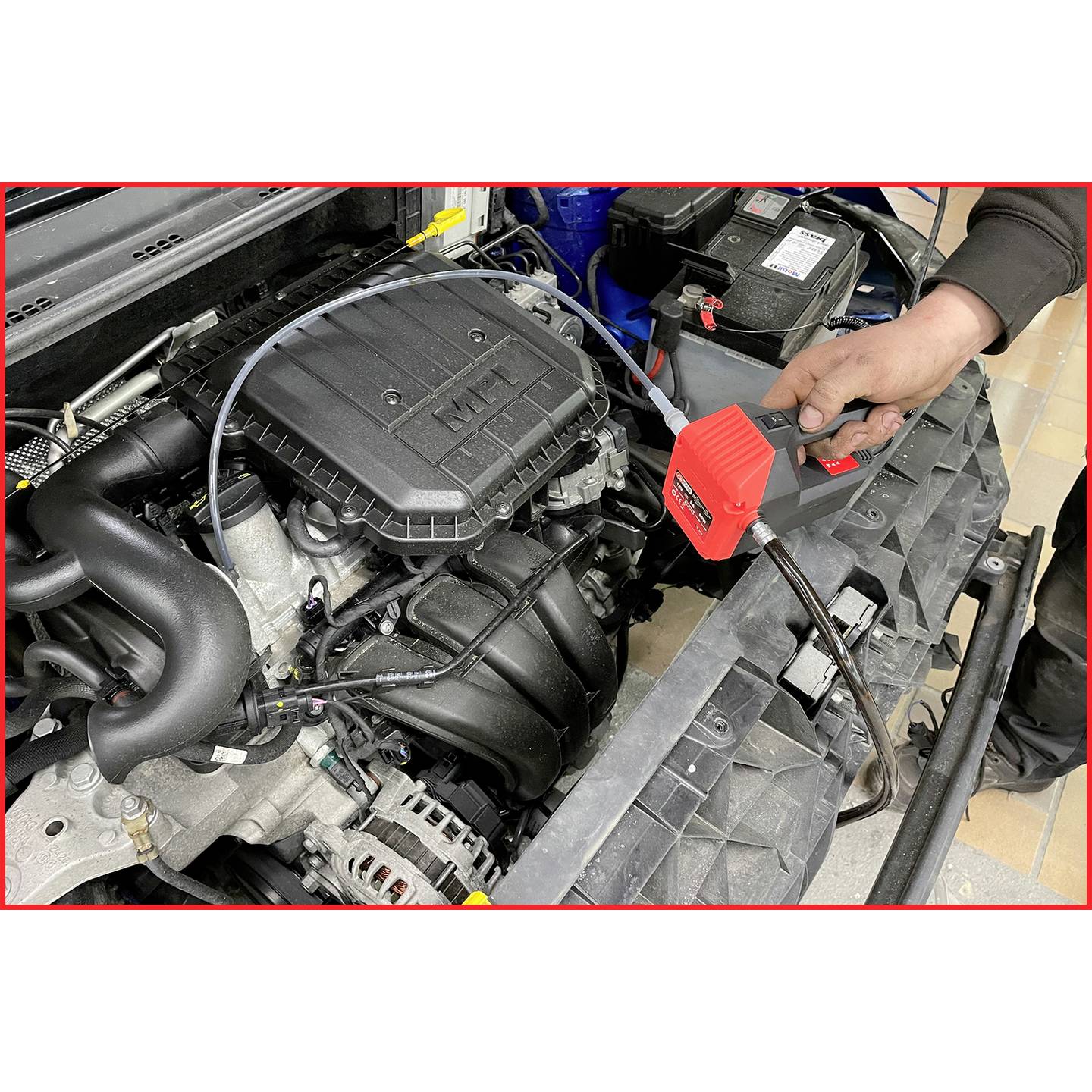 KS Tools Pumpe Öl Absaugpumpe Umfüllpumpe Diesel Motoröl Heizöl Kühlflüssigkeit - 4042146885123