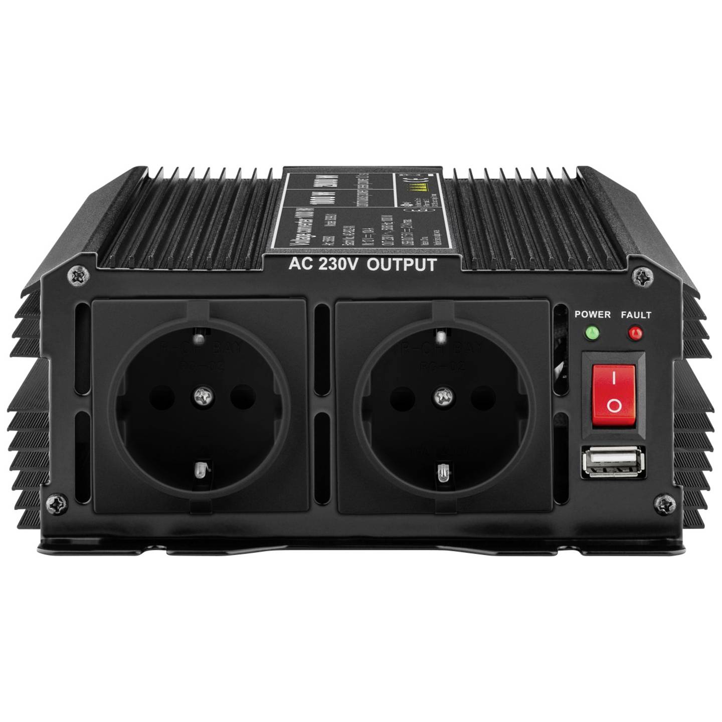 GOOBAY Spannungswandler 1000W Transformator Wechselrichter 230V 12V 24V 500W - 4040849588907