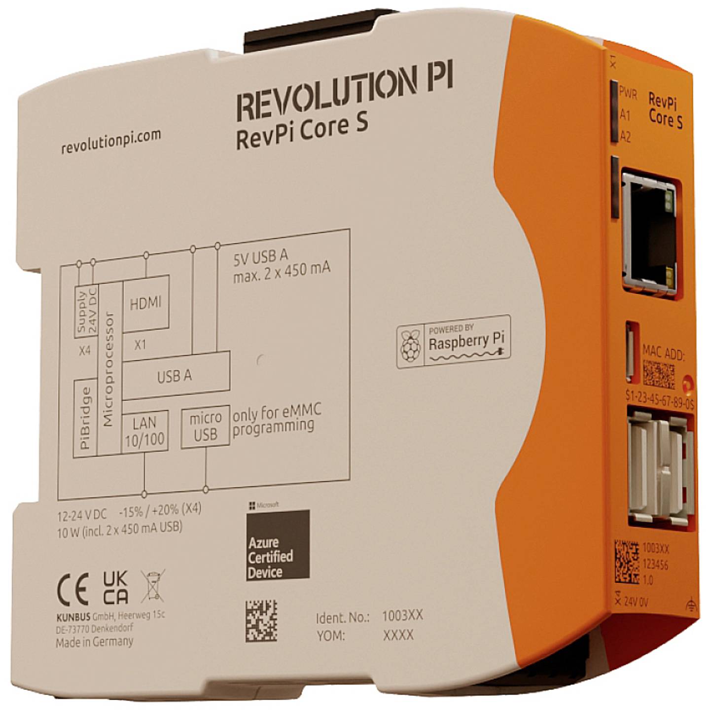Revolution Pi RevPi Core S 32 GB SPS-Steuerungsmodul 24 V/DC 1.5 GHz IP20 - 4260498391776