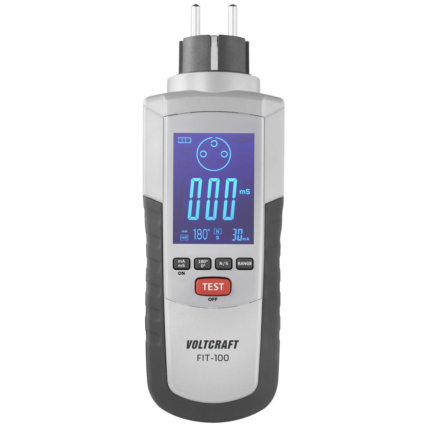 Voltcraft Installationstester FIT-100 digital CAT III 600V IP40 manuell 340g - 4064161195117