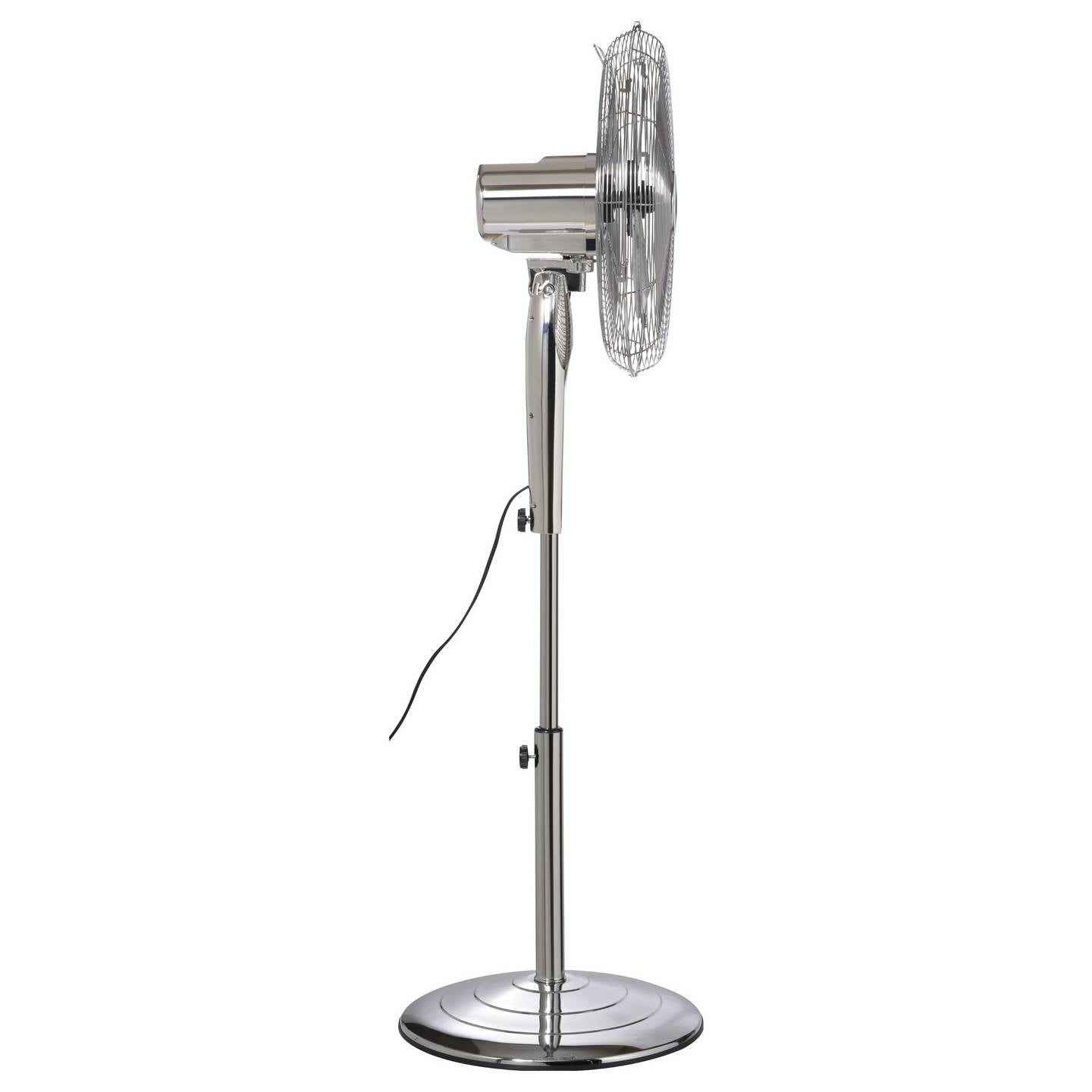 Sygonix Standventilator Ventilator höhenverstellbar Oszillierend 50W Chrom - 4064161489445