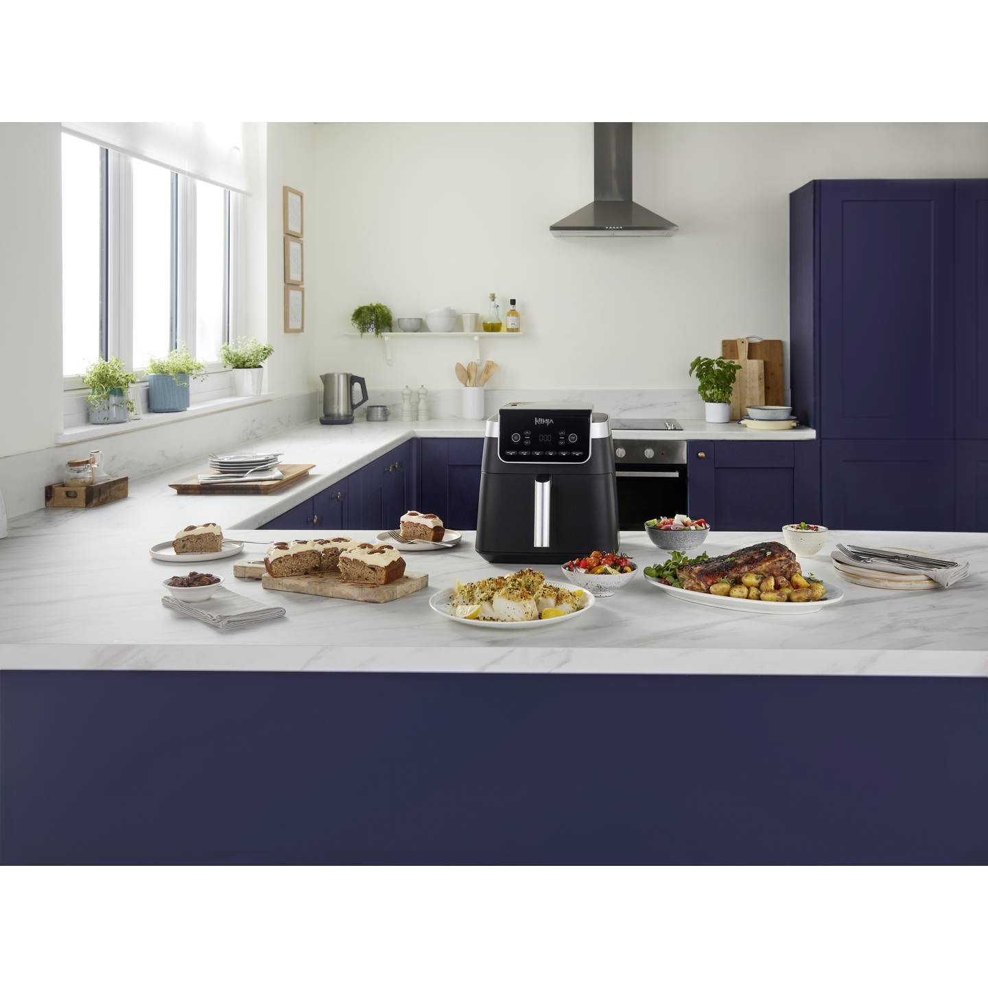Ninja AF180EU Heißluft-Fritteuse 6,2 l 2000 W 240 °C Schwarz Silber - 0622356278782