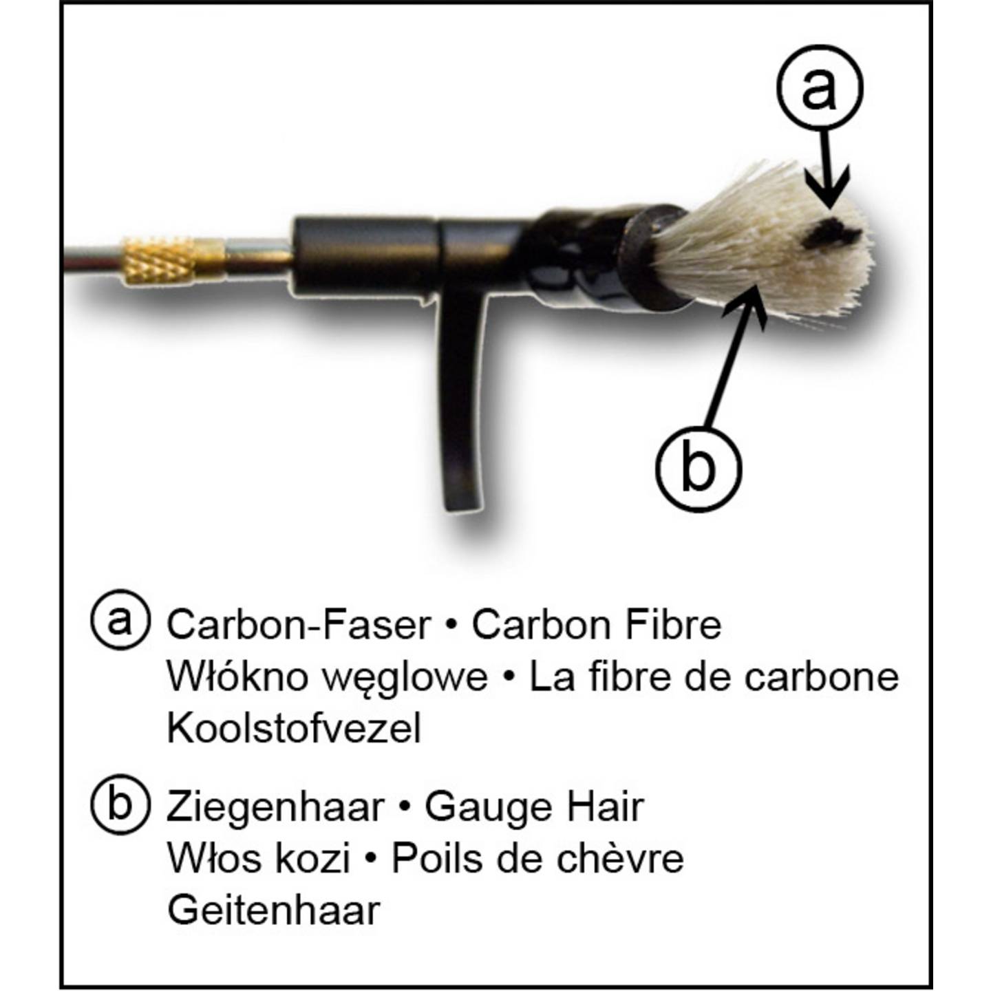 Analogis Trockenreinigungsarm Schallplattenreinigung Ziegenhaar Carbonbürste 1 - 4250013761986