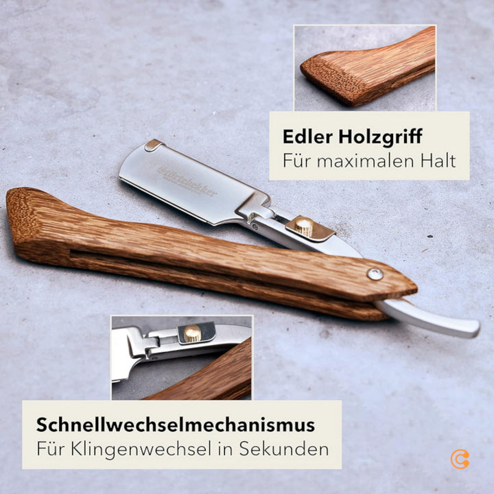 Störtebekker Rasiermesser Rasierer Barbiermesser 10 Rasierklingen UNVOLLSTÄNDIG