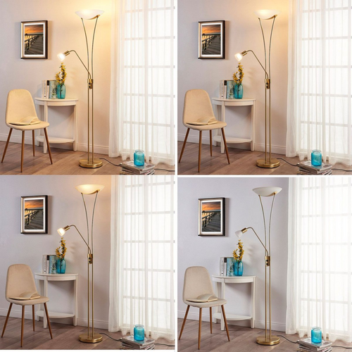 Lampe de lecture Lindby Felicia Uplighter, lampe de salon, lampadaire 514
