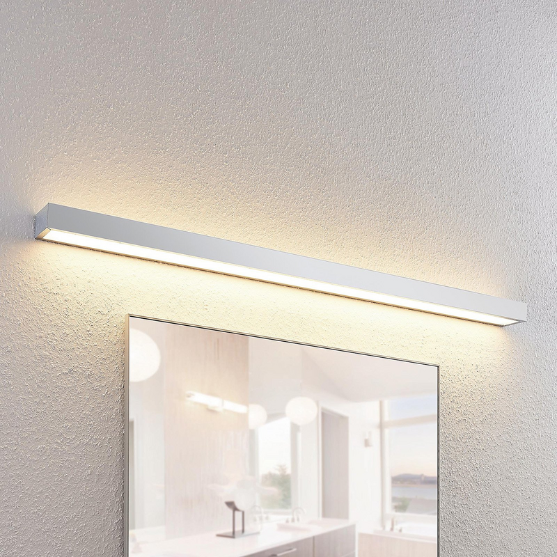 B-Ware Lindby Layan Led Bad Wandleuchte Wandleuchte Lampe Badezimmerlampe Chrom 120 cm