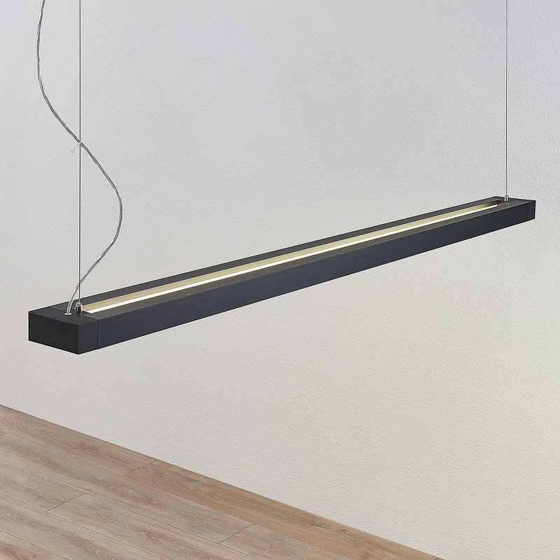 B-Ware Arcchio LED Pendelleuchte Hängelampe Cuna schwarz Bürobeleuchtung Aluminium