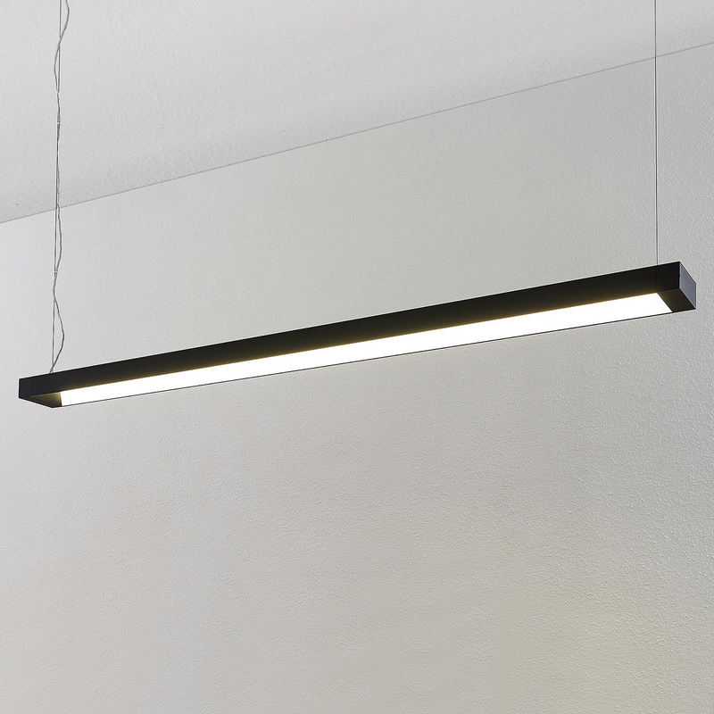 B-Ware Arcchio LED Pendelleuchte Hängelampe Cuna schwarz Bürobeleuchtung Aluminium