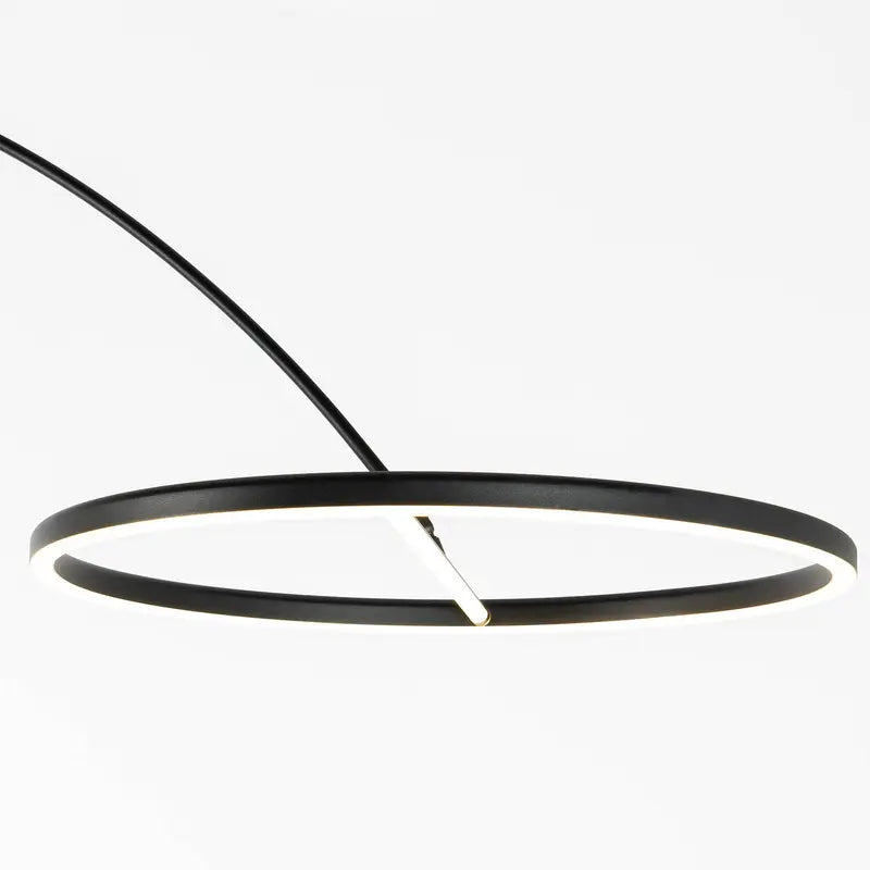 B-Ware Lucande Virvera Led Bogenstehlampe Standleuchte Deko Stehleuchte Rund Schwarz820