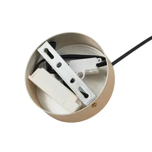 Suspension LED Lucande Livie, lampe suspendue en aluminium beige ø 50 cm, produit d'occasion.