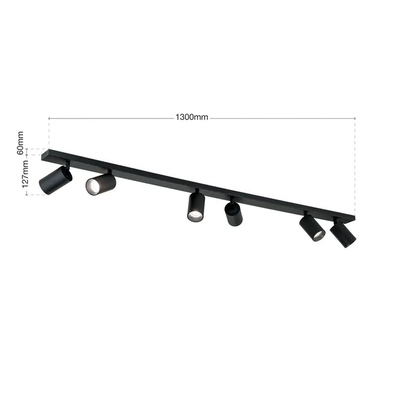 B-Ware Orion Deckenstrahler Deckenleuchte Sean Strahler Lampe Beleuchtung LED schwarz