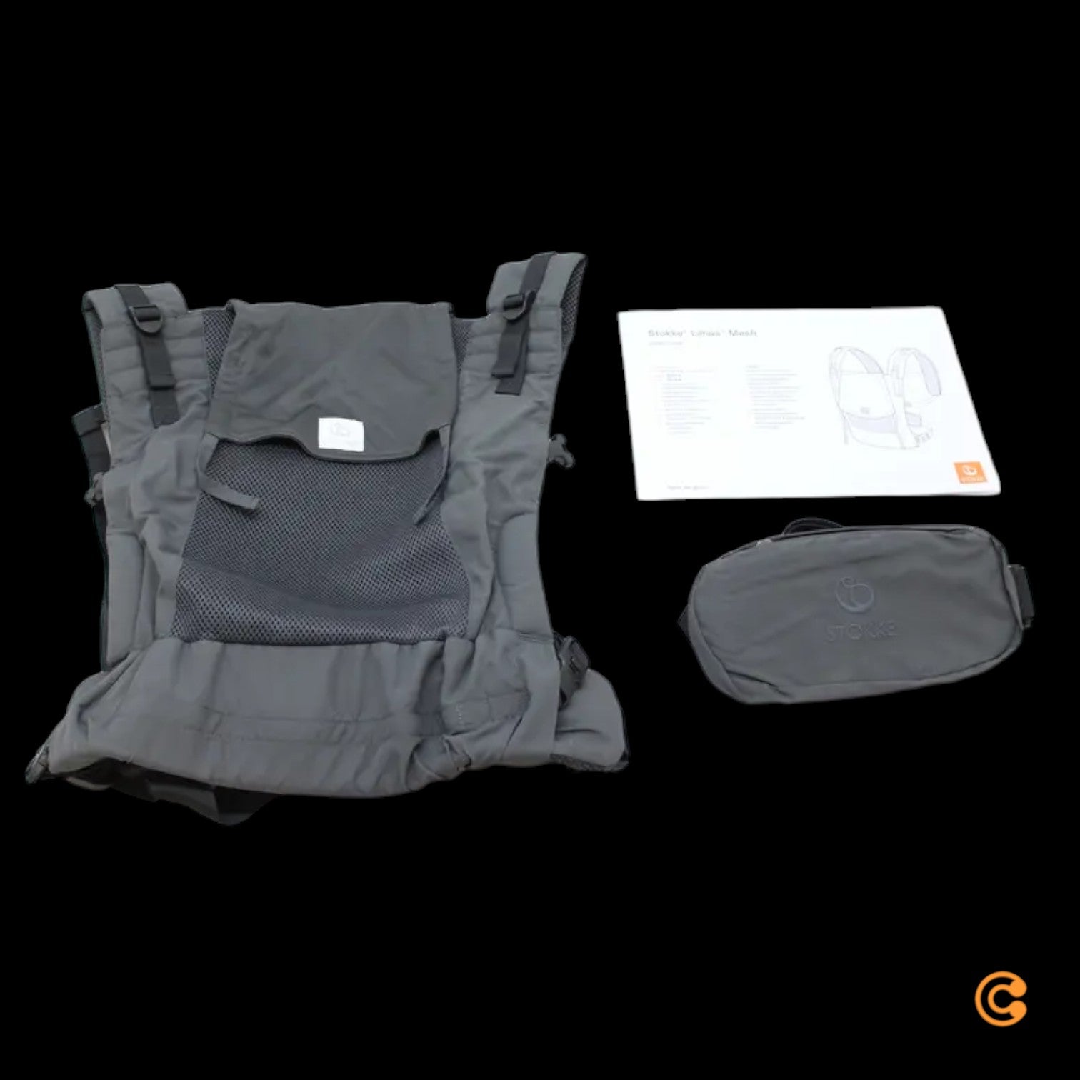 B-Ware Stokke Limas Babytrage Tragehilfe Mesh Anthracite Ergonomisch Trage Baby