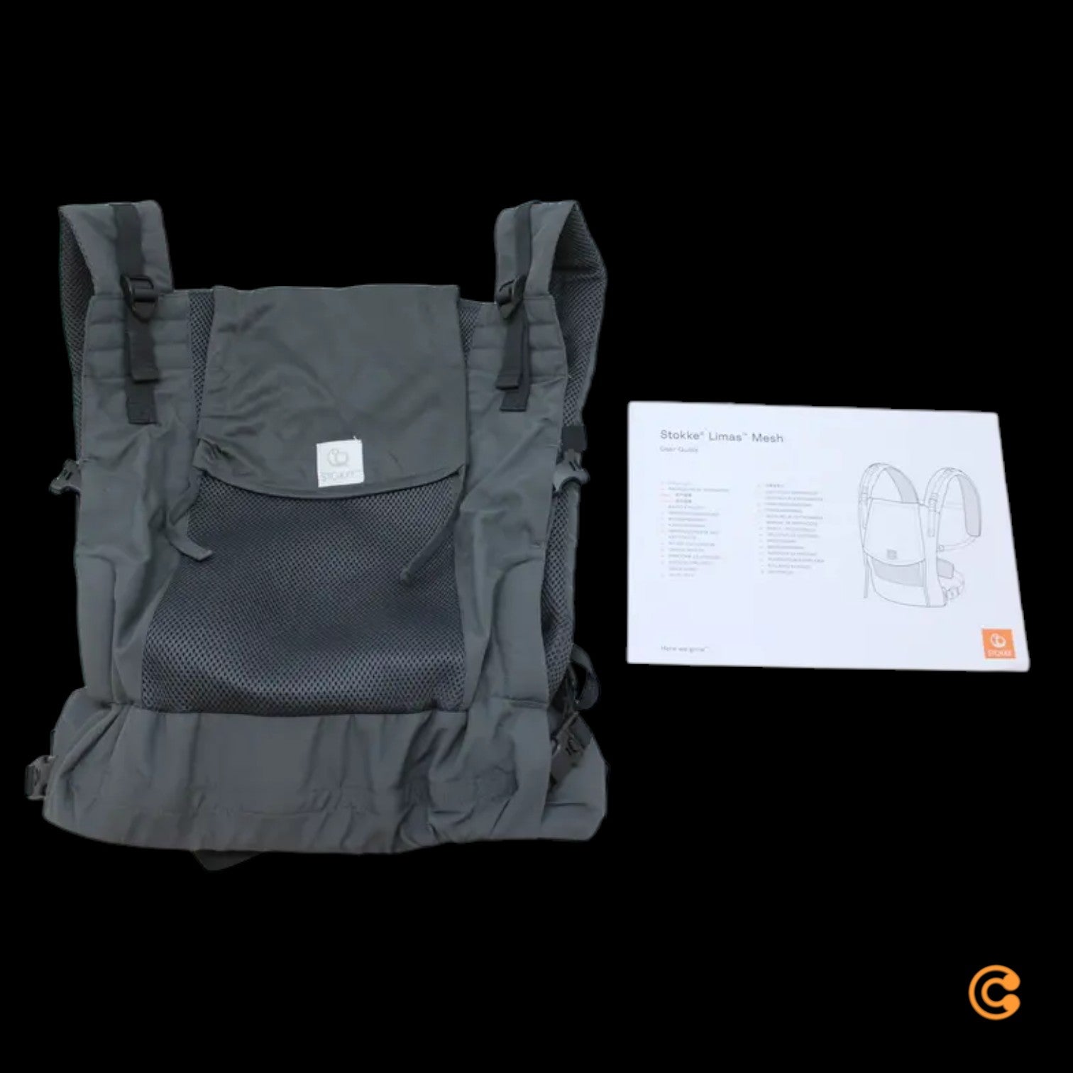 B-Ware Stokke Limas Babytrage Tragehilfe Mesh Anthracite Ergonomisch Trage Baby