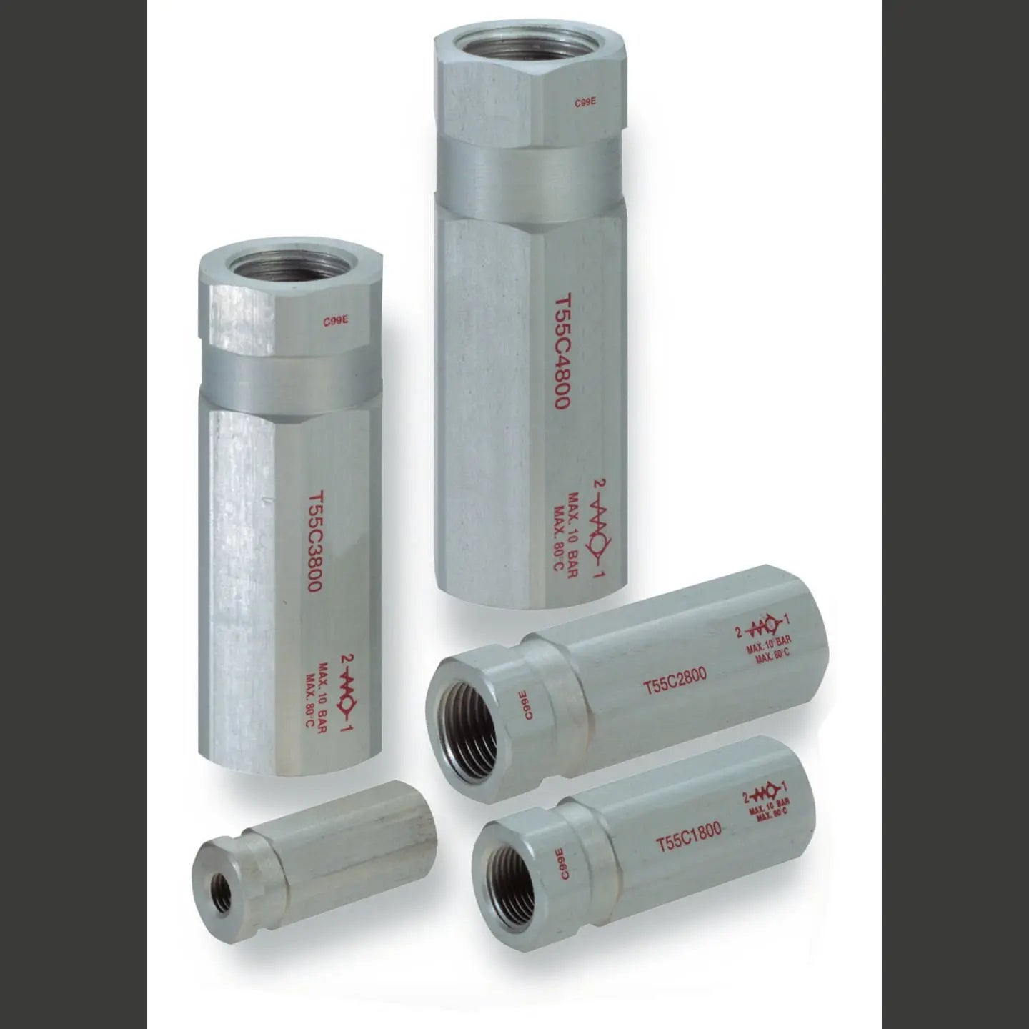 B-Ware Imi Norgren Ventil T55 C2800 Rückschlagventil Checkventil Druckluft Aluminium G14 - 2050011360851