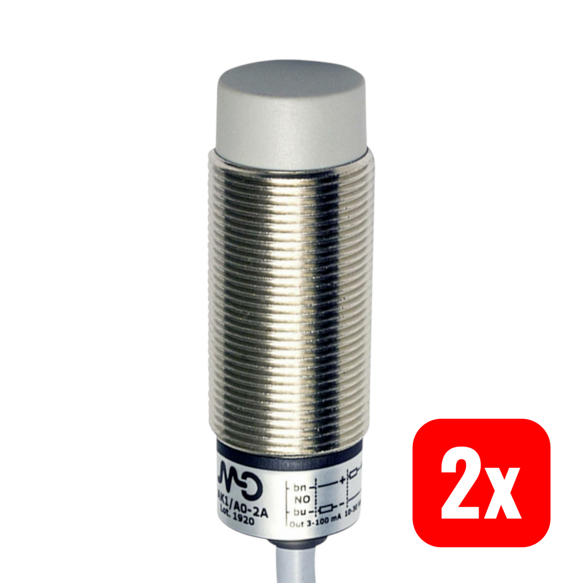 MD Micro Detectors Induktiver Sensor AK1/AP-2A Schalter Näherungssensor 2 STÜCK - 4064161084527