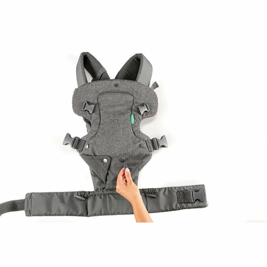 B-Ware Infantino Babytrage Flip Ergo 4in1 Kindertrage Bauchtrage Rückentrage Trage Grau - 3773554001836